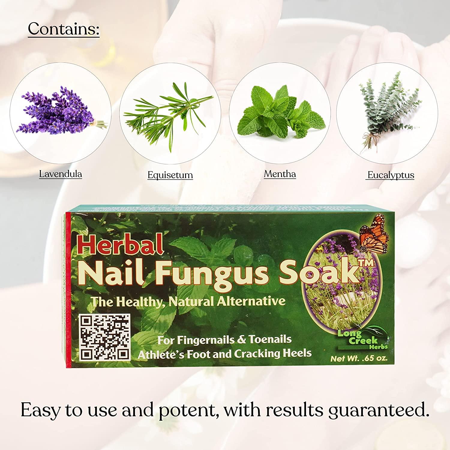 Nail Fungus Soak Natural Topical Toenail and Fingernail Solution Fight Cracked Heels and