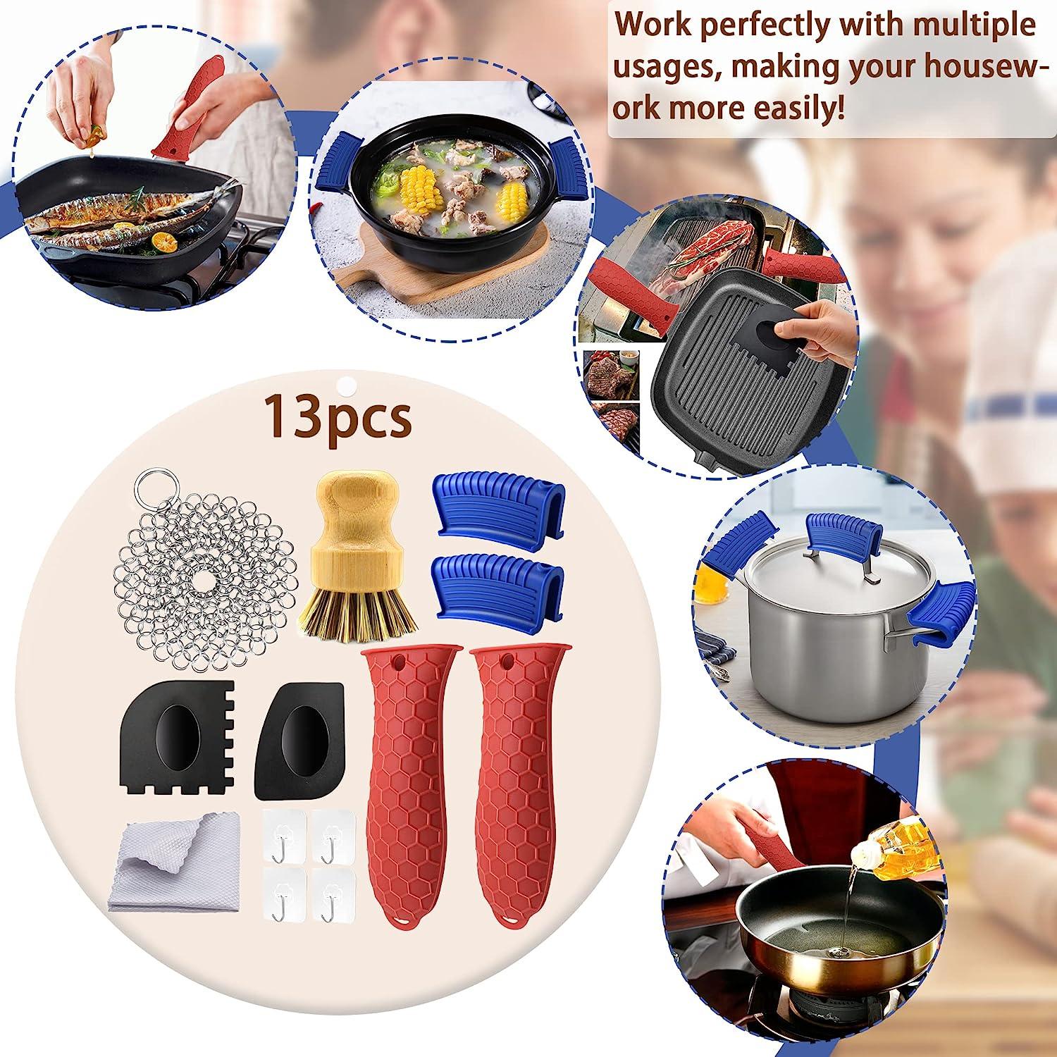 Cookware Heat Resistant Frying Pan Heat Protection Cover Cooking  Accessories Hot Handle Holder Pots Pans Handle