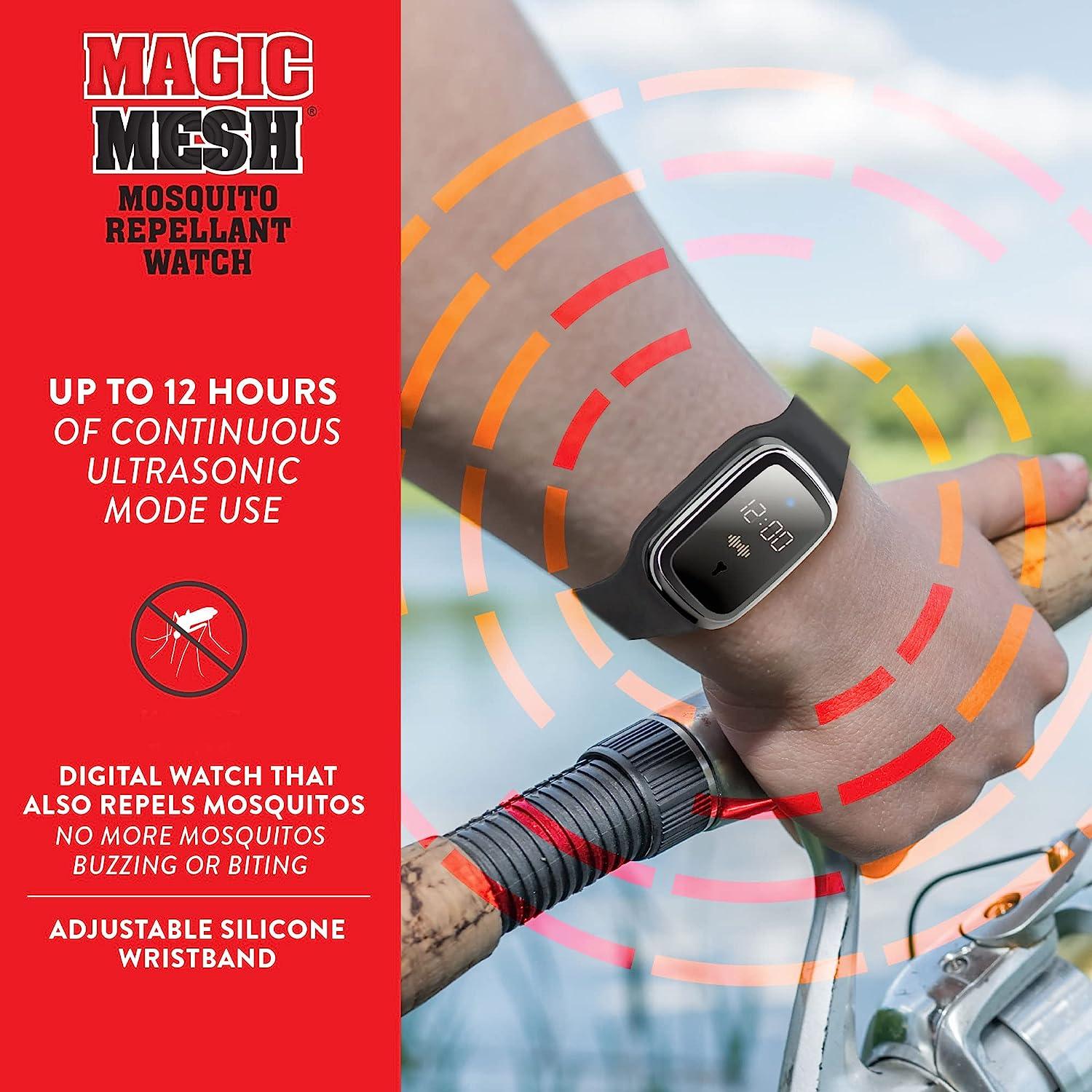 Magic Mesh Bug Repellant Watch Watch and Bug Bands All in one