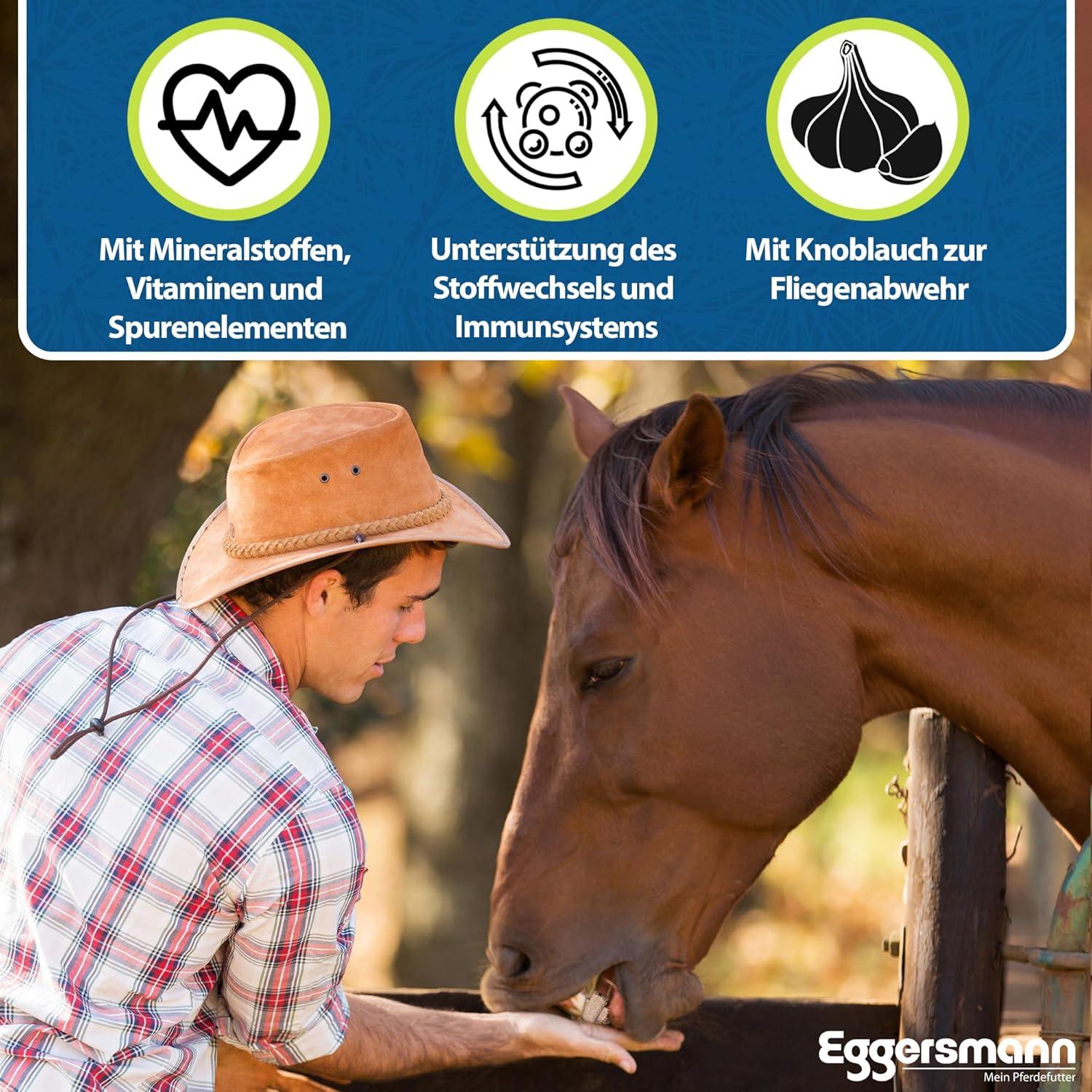 Eggersmann My Horse Food Fiocchi D'Avena Premium 15 Kg - Mangime Unico Per Cavalli, Alto Contenuto Di Bucce