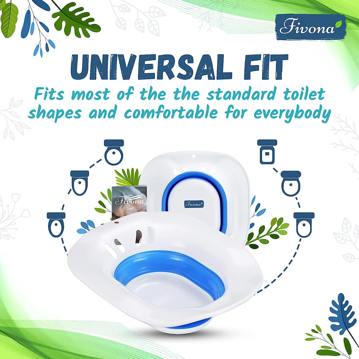 Fivona Unisex Sitz Bath Seat for Soak and V Steam Hemorrhoid, Fissure