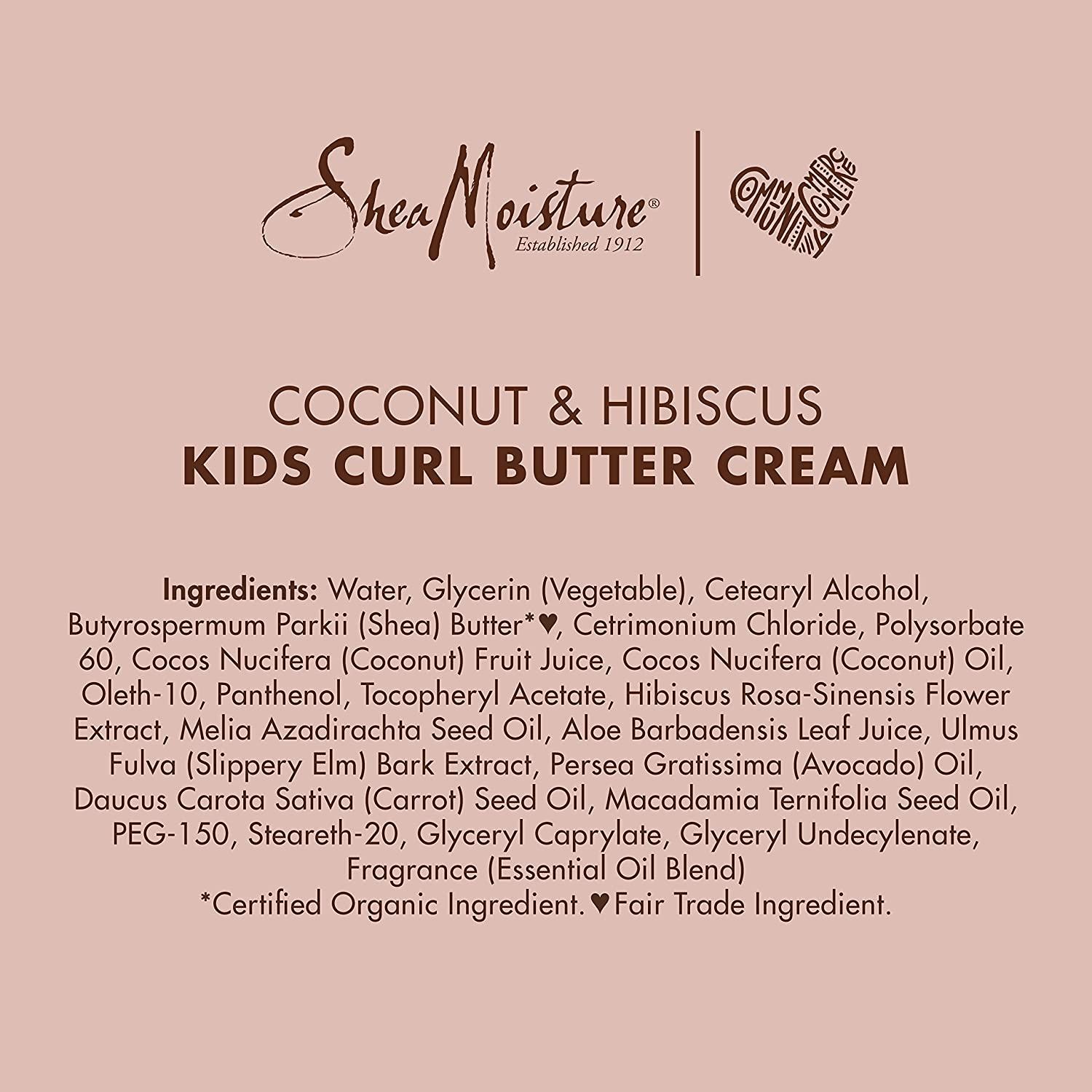 SheaMoisture Kids Curling Styling Cream For Curl Definition Coconut
