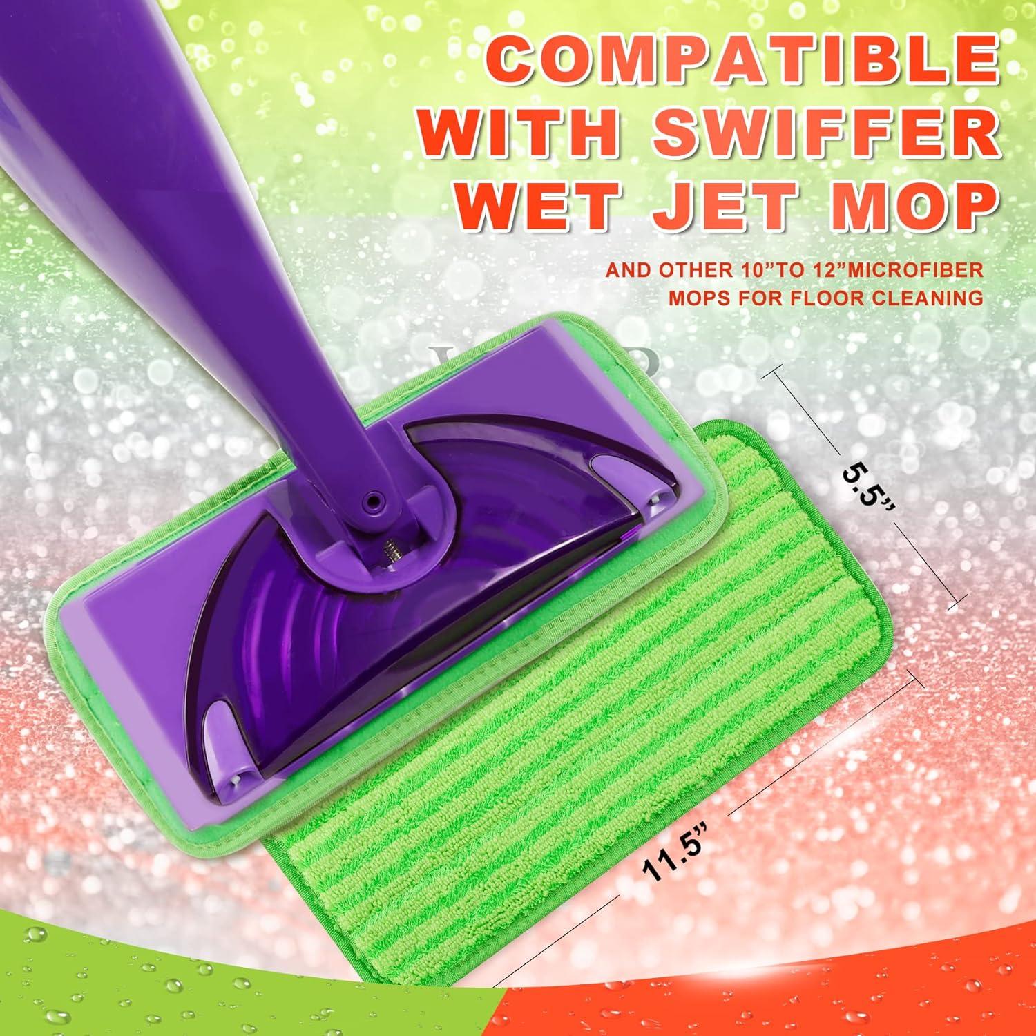 DR DAPPER Reusable Mop Pad Refills Compatible with Swiffer WetJet