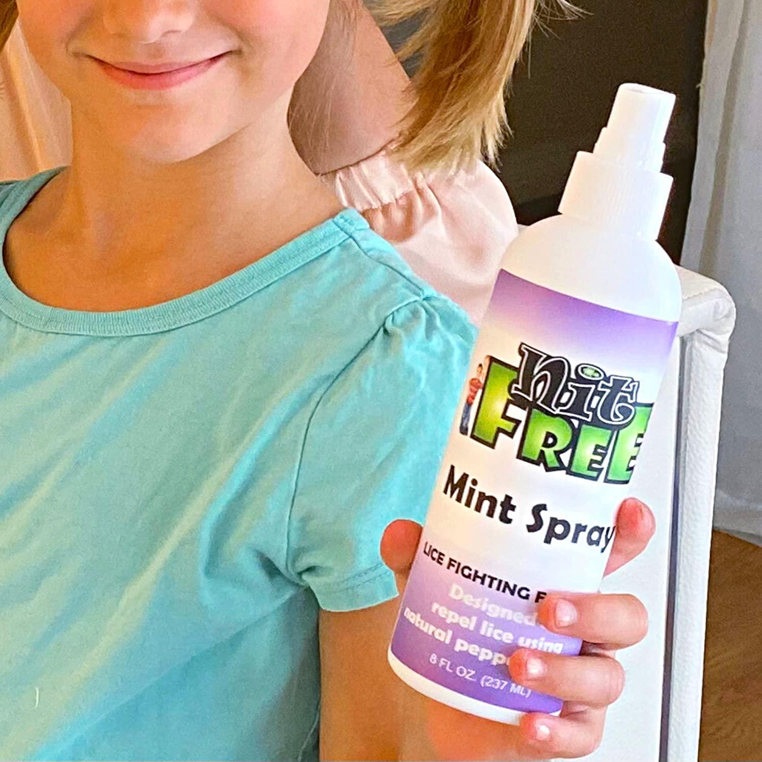 Nit Free 8 Ounce Mint Peppermint Head Lice Repellent Spray