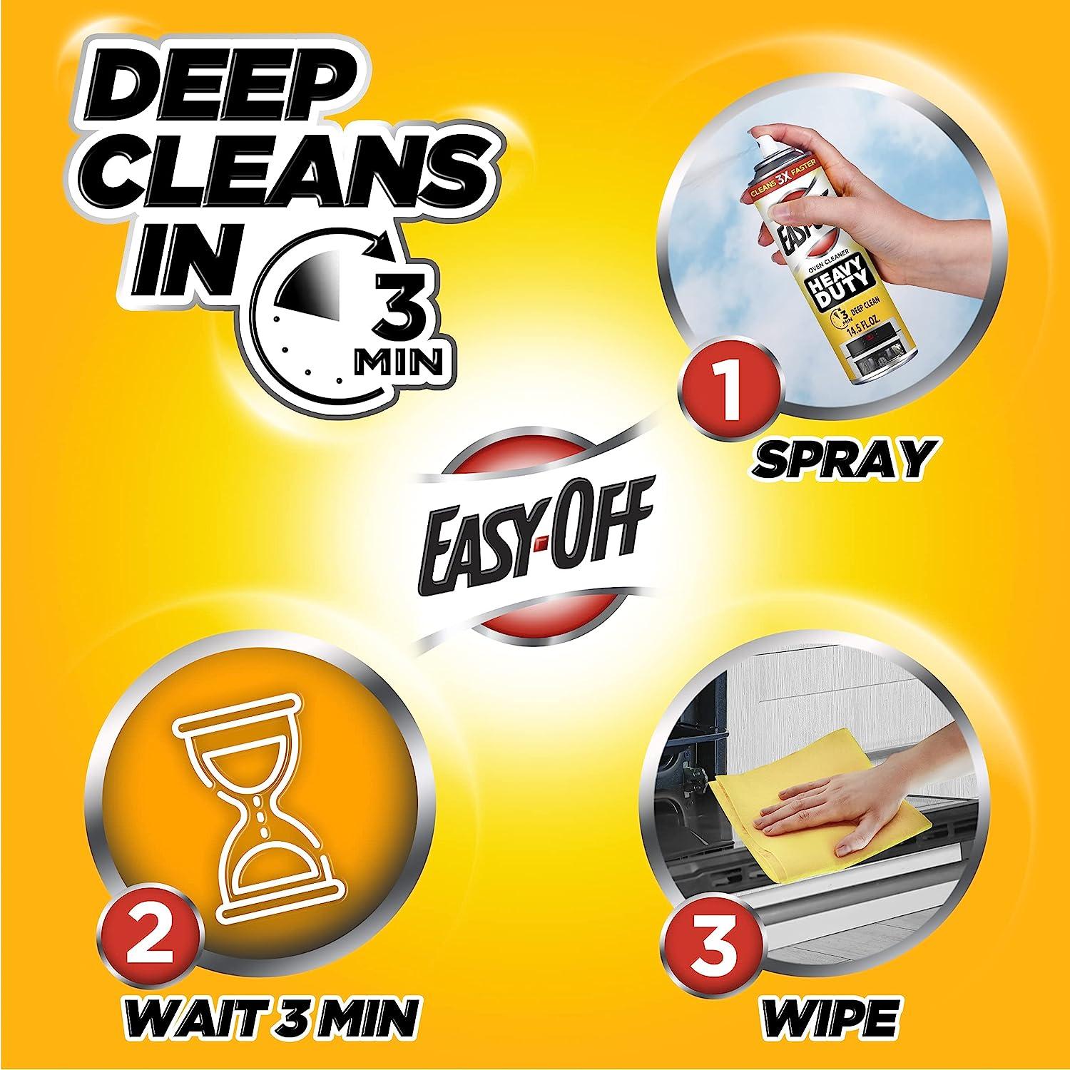 Easy Off Oven Cleaner 14.5oz Aerosol Can (Pack of 3)