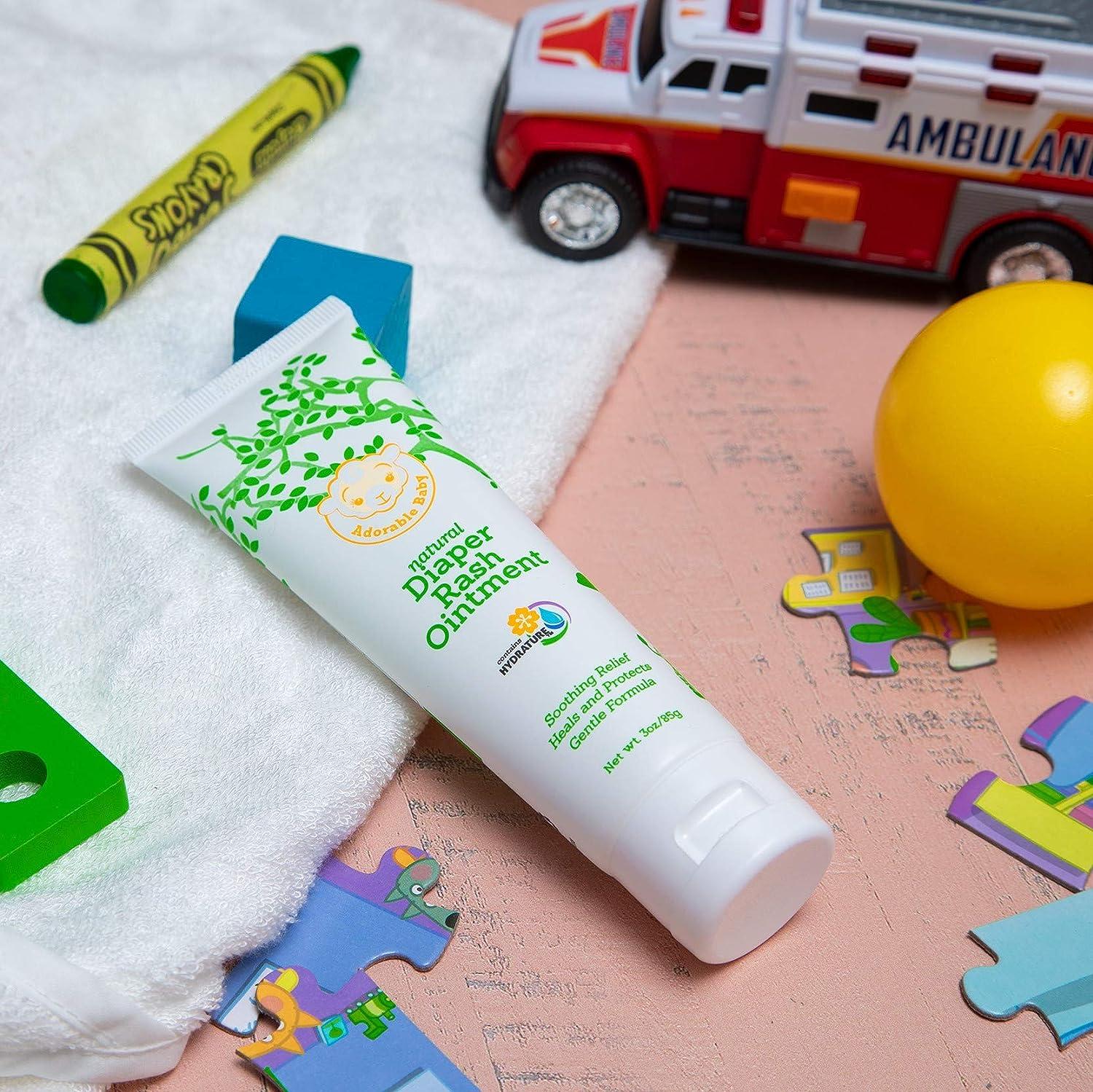 Adorable Baby Natural Diaper Rash Ointment EWG Verified for Safety