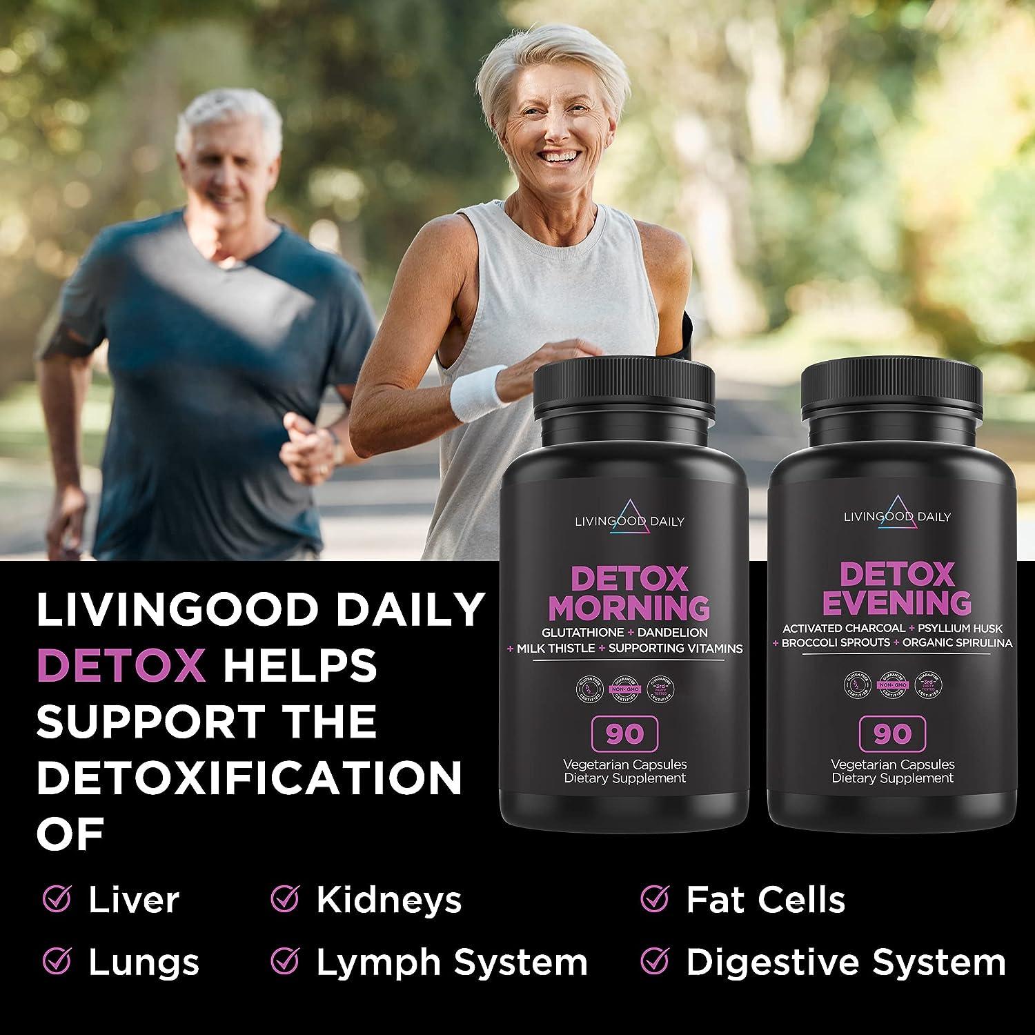 Livingood Daily Detox Pills Full Body Detox Cleanse for Women & Men