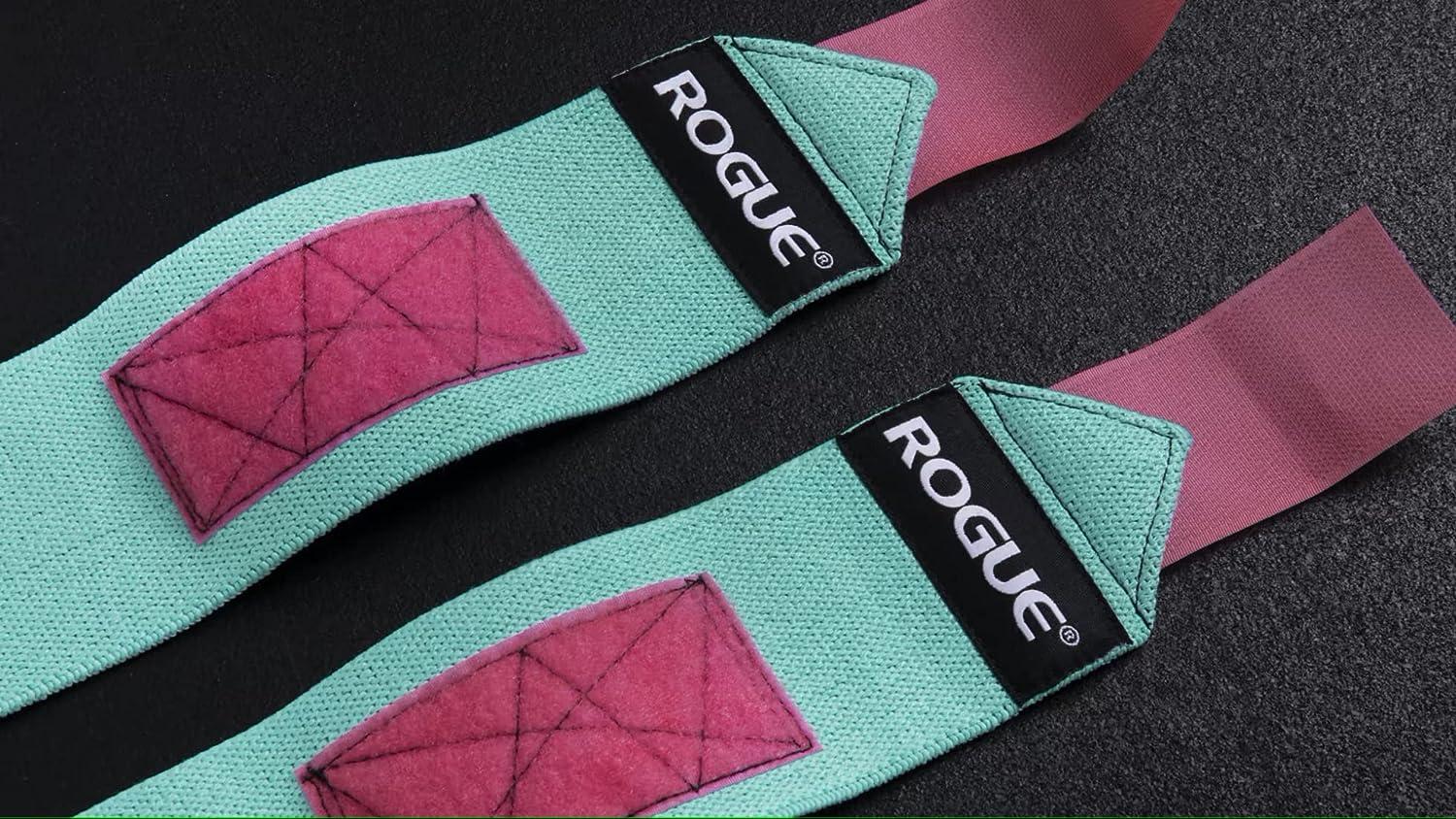 Rogue Fitness Wrist Wraps 24" Aqua/Pink
