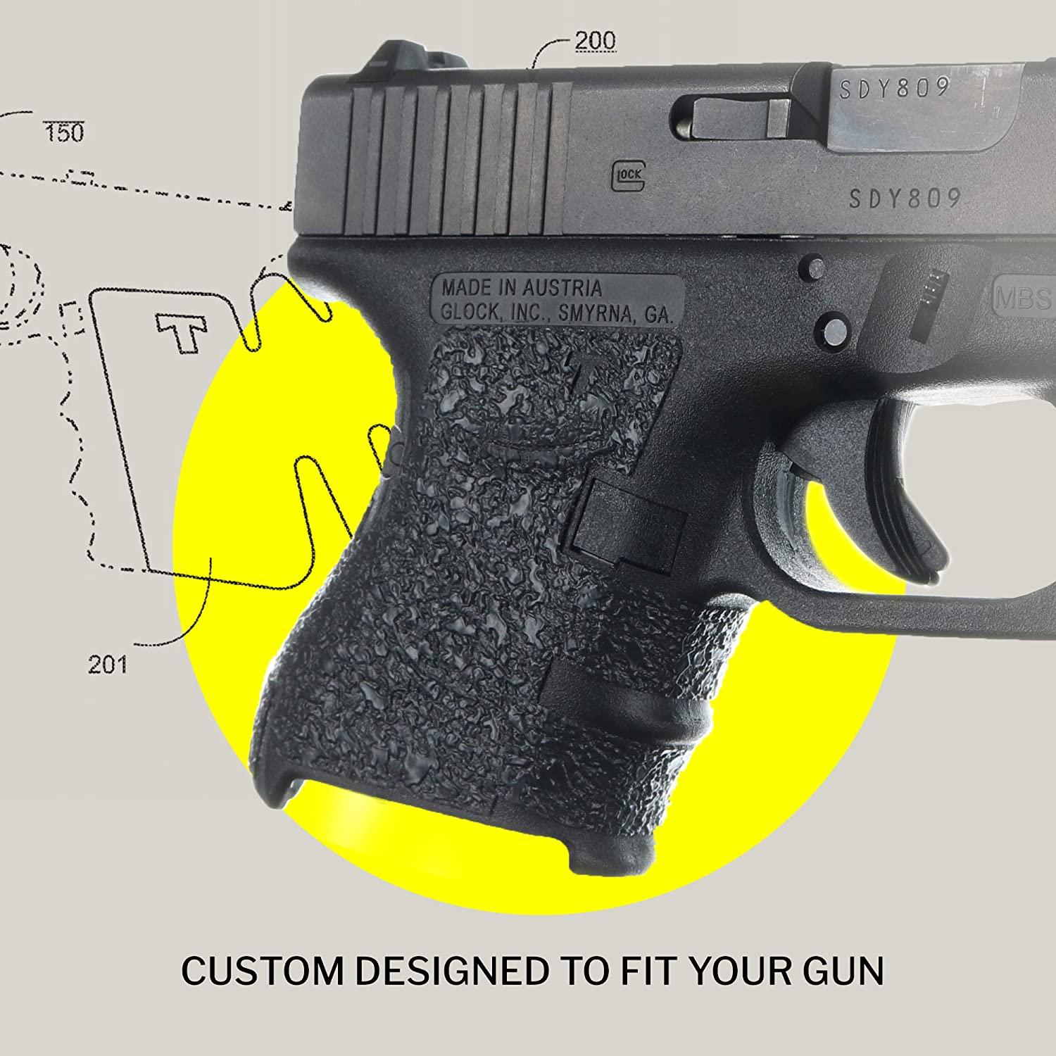 TALON GRIPS Adhesive Pistol Grip Compatible with Glock 26 27 28 33 39