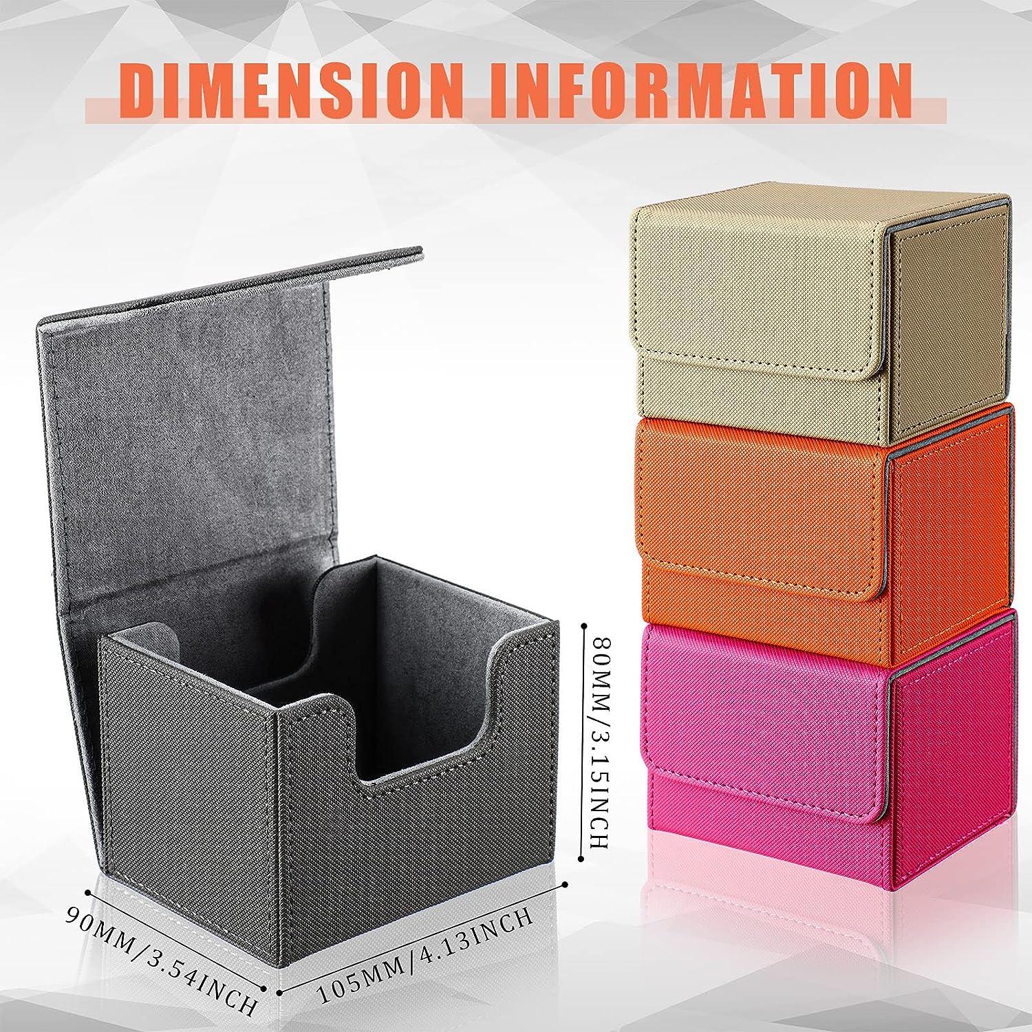 Yookeer 4-Piece Leather Deck Card Box Set for MTG Commander Decks - Gray, Orange, Pink, Horizontal | Buy Now with Express International Delivery | GoSupps.com Yookeer 4-Piece Leather Deck Card Box Set for MTG Commander Decks - Gray, Orange, Pink, Horizontal | Buy Now with Express International Delivery | GoSupps.com