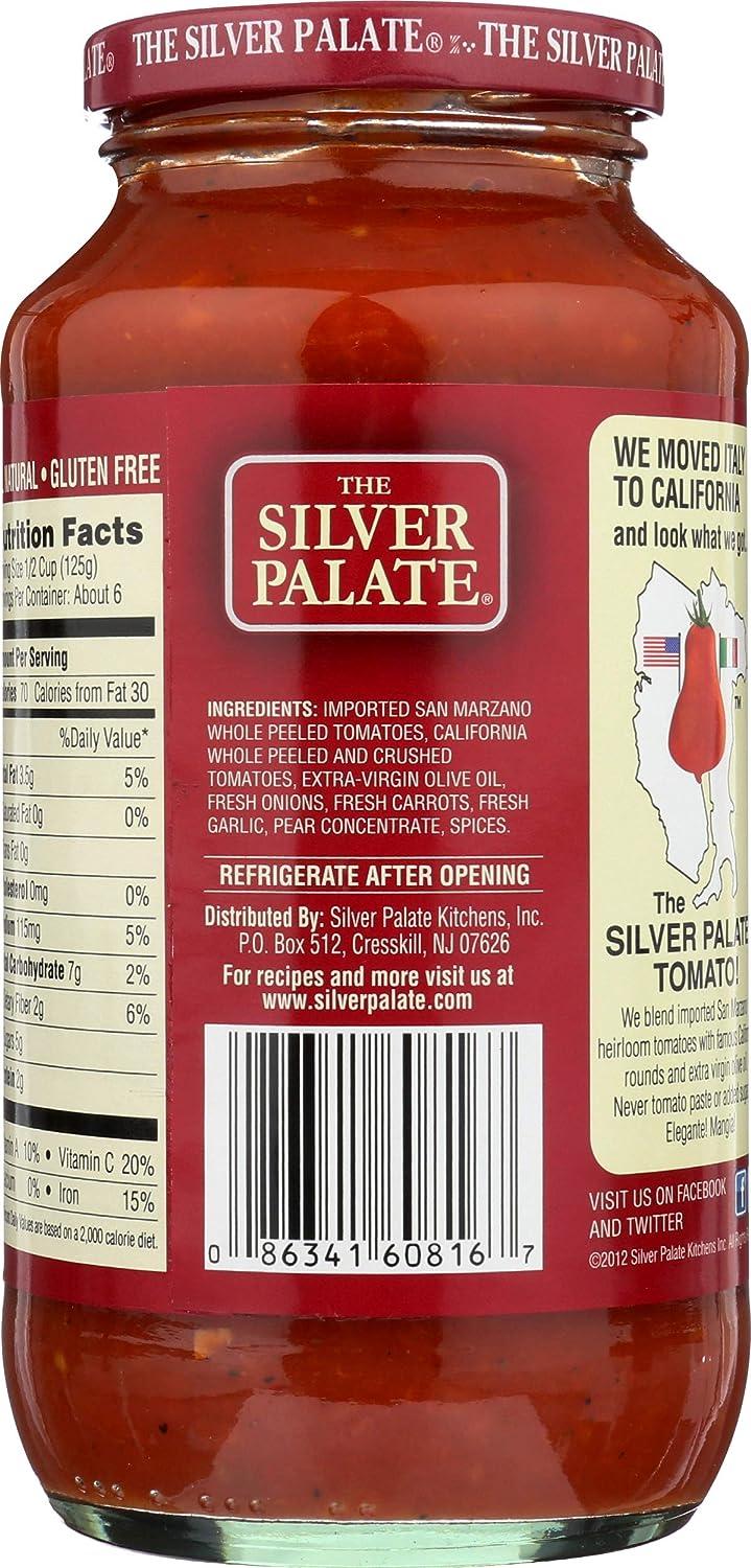 Silver Palate, Marinara Sauce Low Salt, 25 Ounce 1