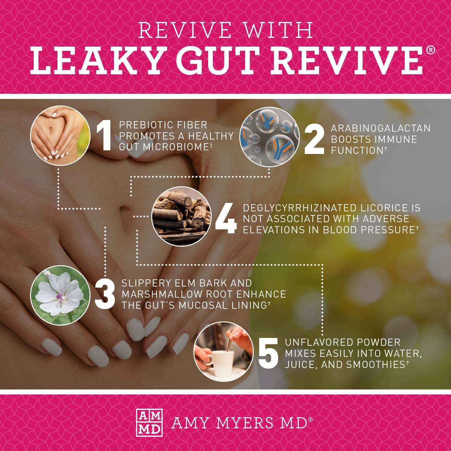 Dr. Amy Myers Leaky Gut Revive Powder L Glutamine Supplement for Gut