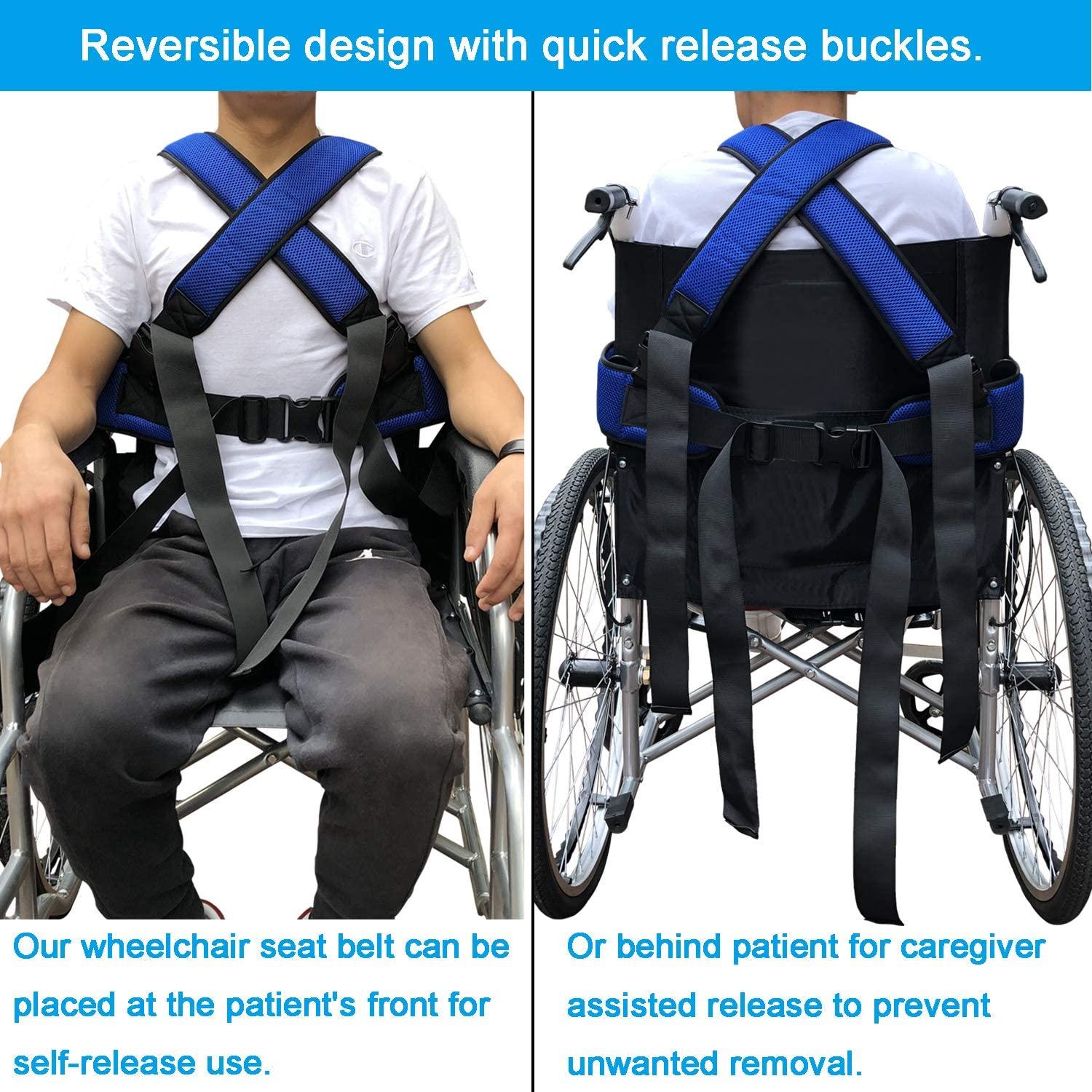 Wheelchair Seat Belt Torso Support Vest for Patient, Elderly & Disabled ...
