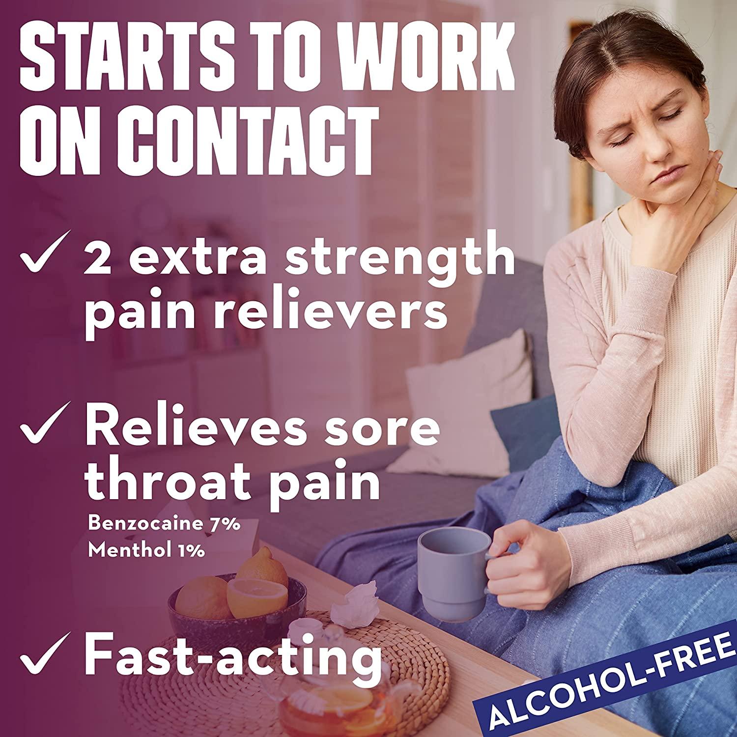 Mucinex InstaSoothe Sore Throat + Pain Relief Sore Throat Spray