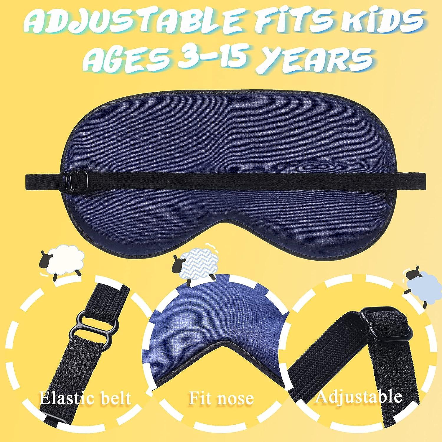 Pieces Eye Mask for Sleeping Kids Smooth Silk Soft Eye Cover