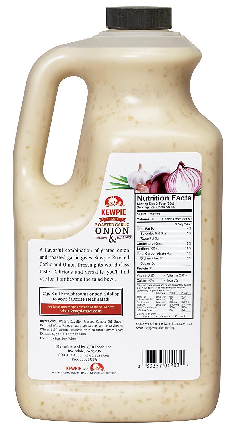 Kewpie Roasted Garlic Onion Dressing & Sauce, 64 Oz