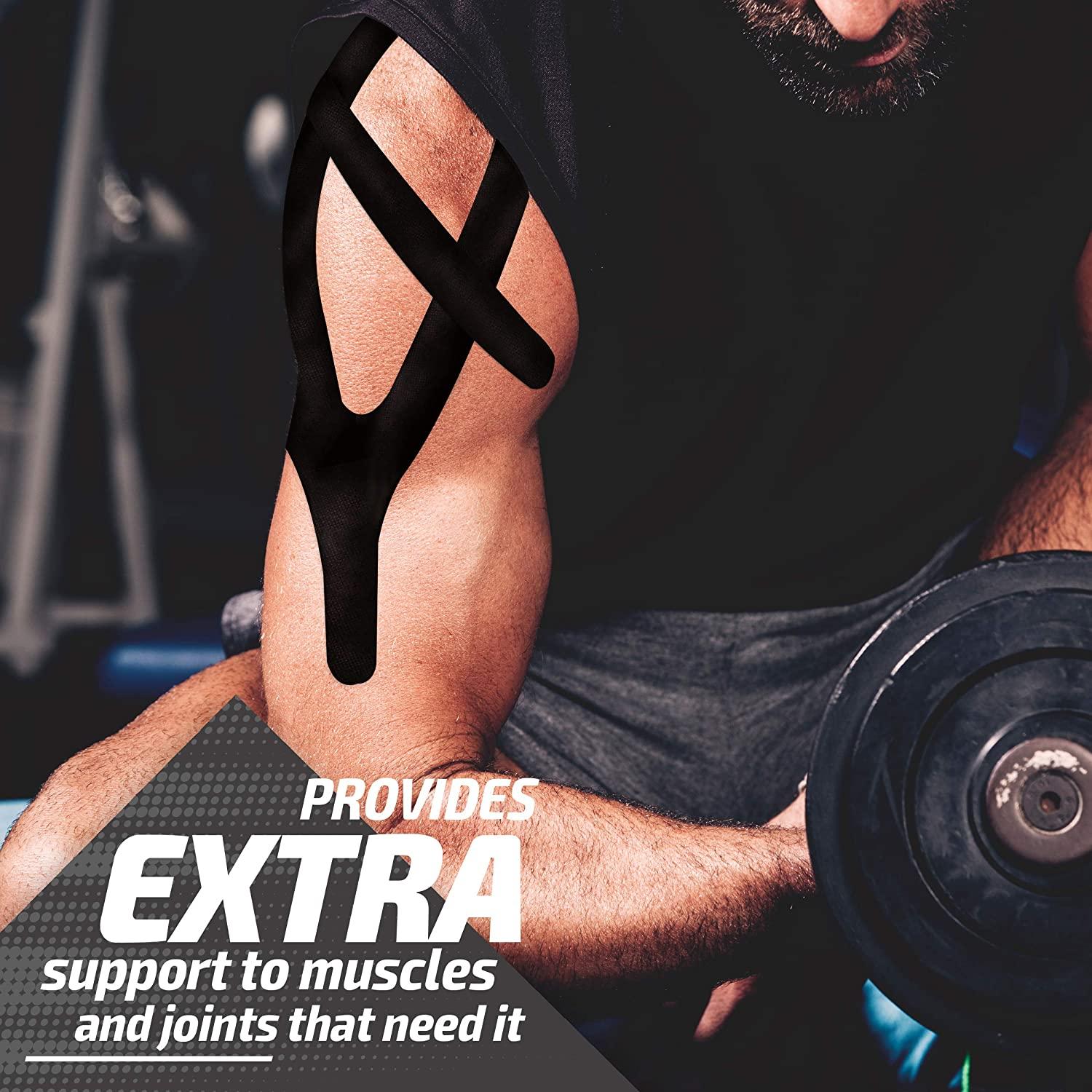 Physix Gear Kinesiology Tape Pro Waterproof Physio Sports Tape for