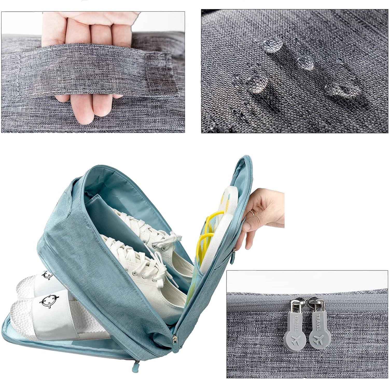 SOLOAD Travel Shoes Bag Waterproof Storage Shoes Pouch Holds 3 Pairs of