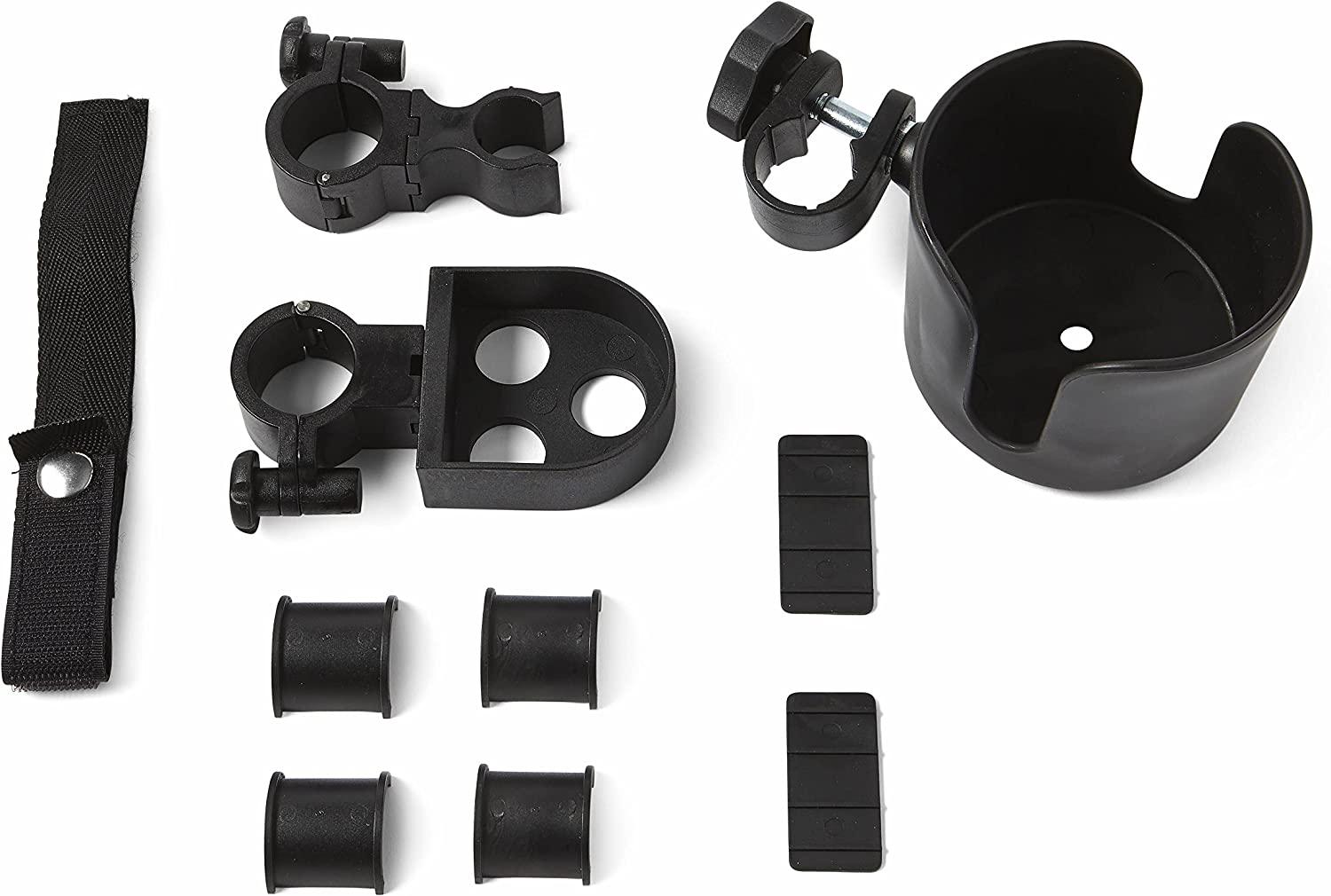 Medline Black Walker Cup and Cane Holder 13.6 oz