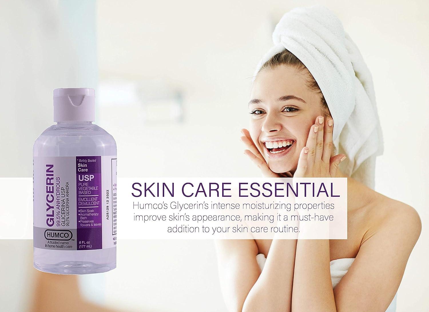 HUMCO Glycerin USP Grade Ointment 6 Fl Oz Pure Natural Vegetable