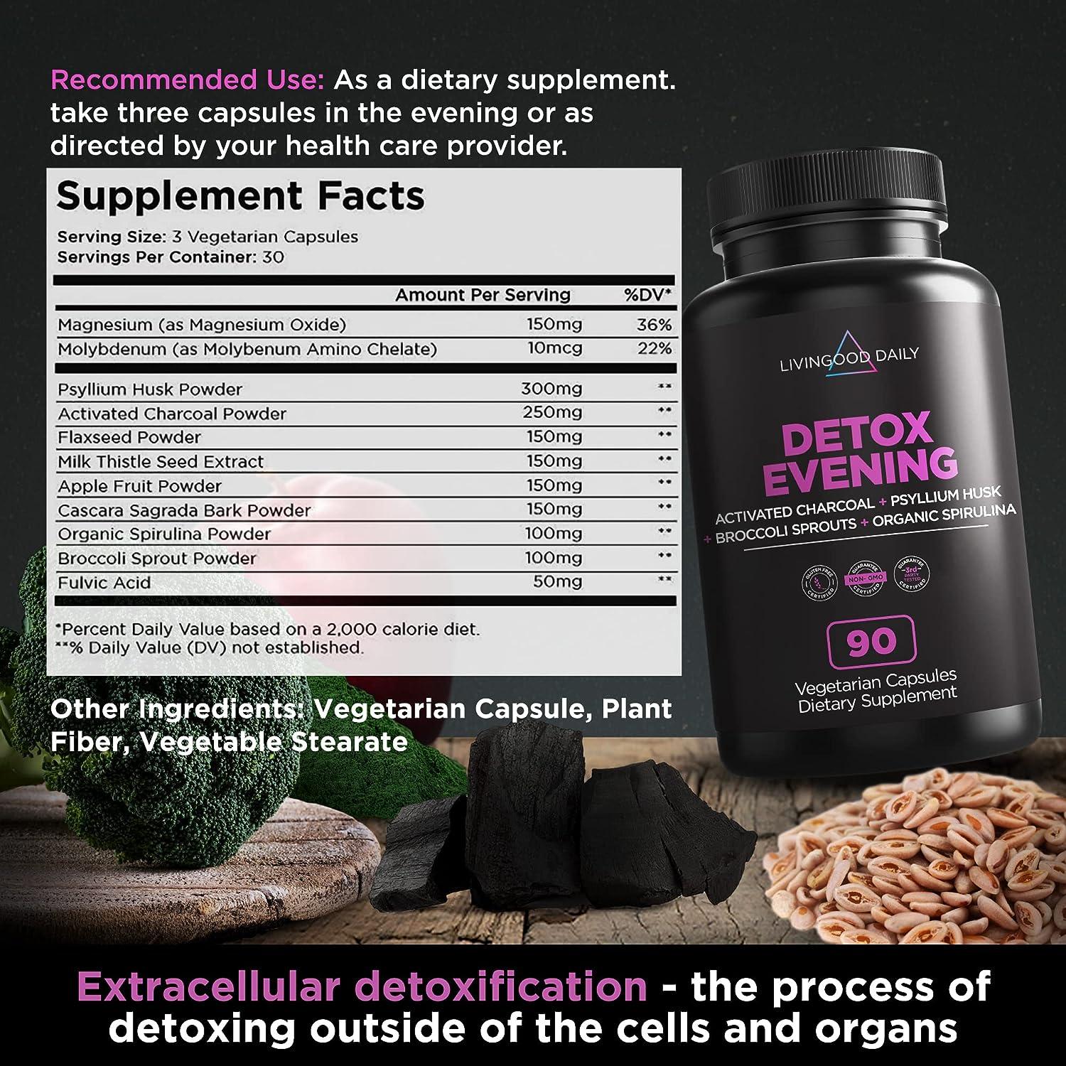 Livingood Daily Detox Pills Full Body Detox Cleanse for Women & Men