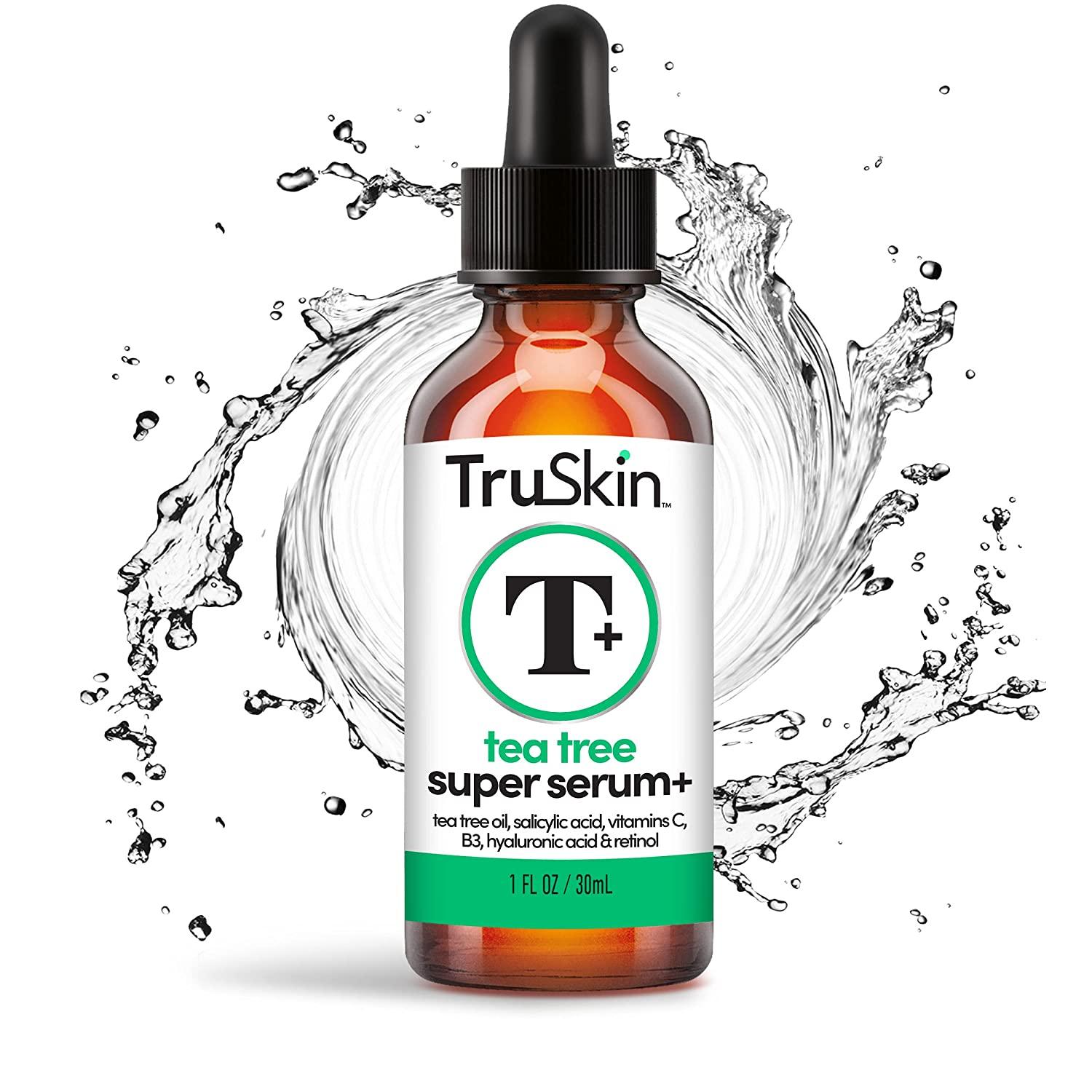 TruSkin Tea Tree Clear Skin Serum Age-Defying formula for breakout-prone  skin with 20% Vitamin C - 1 oz