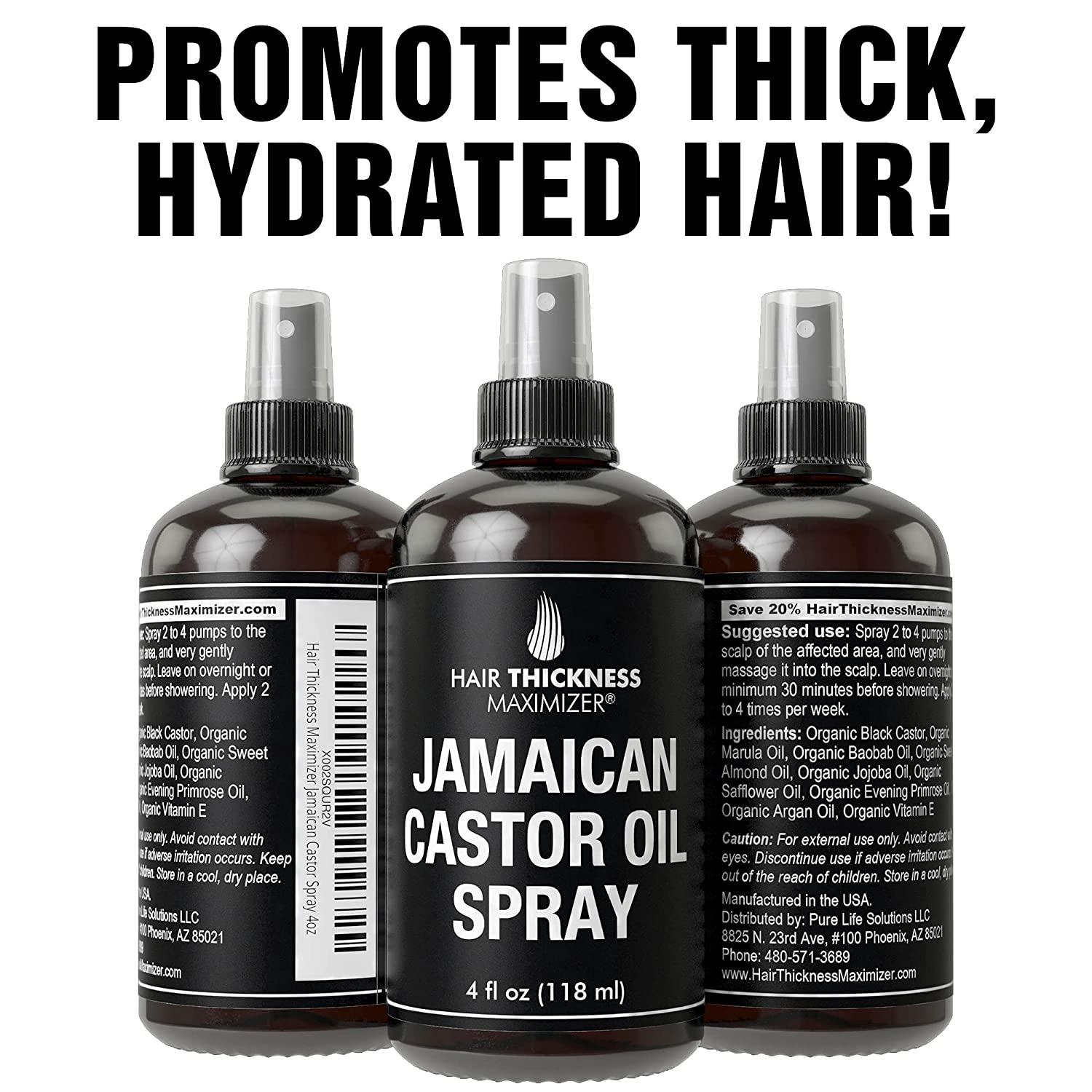 Organic Jamaican Black Castor Oil Spray For Hair Growth. Pure