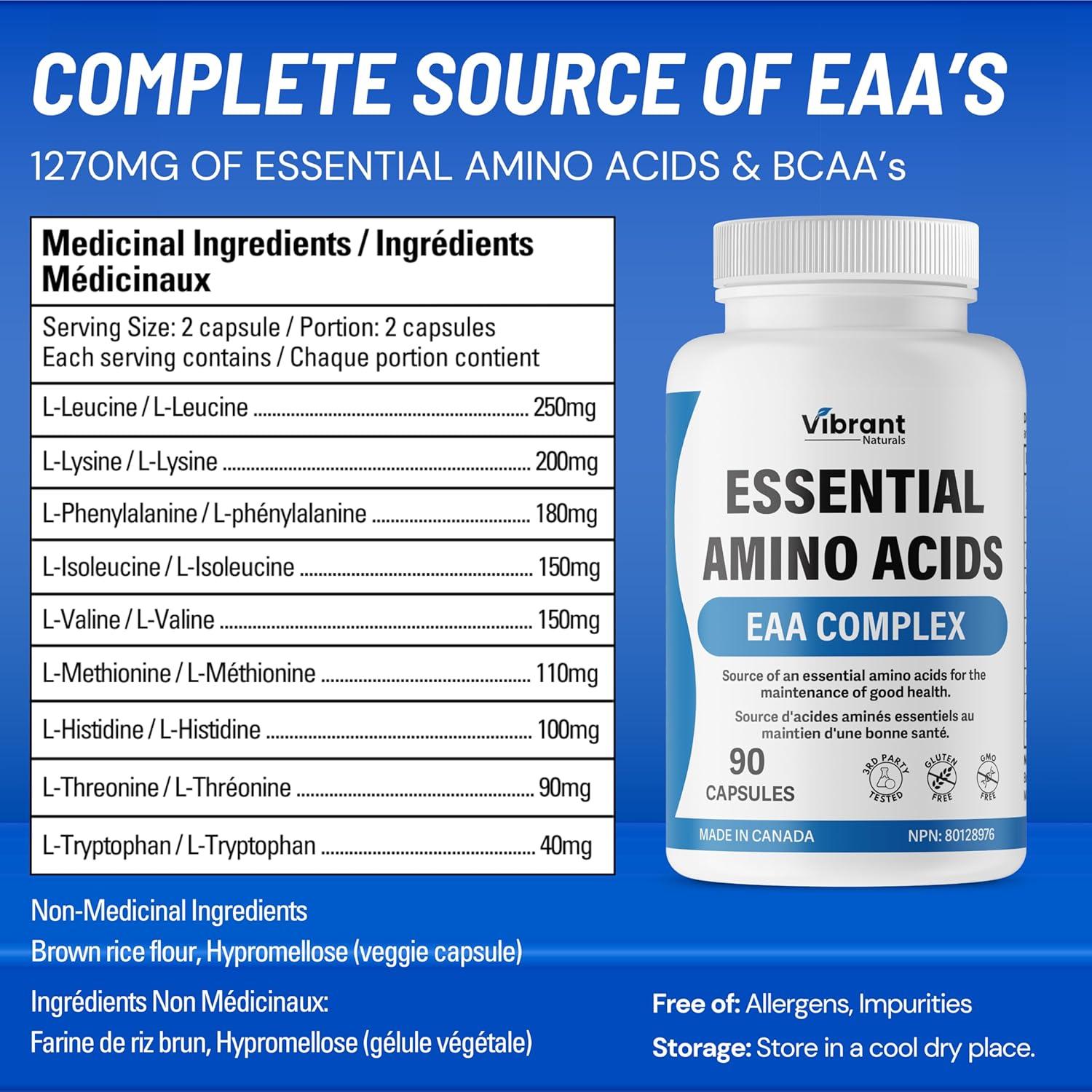 fairvital Amino EAA, 180 Tabletten, mehr als 7500mg essenzielle Aminosäuren, 100% vegan, Qualitätsgeprüft, Made in Germany