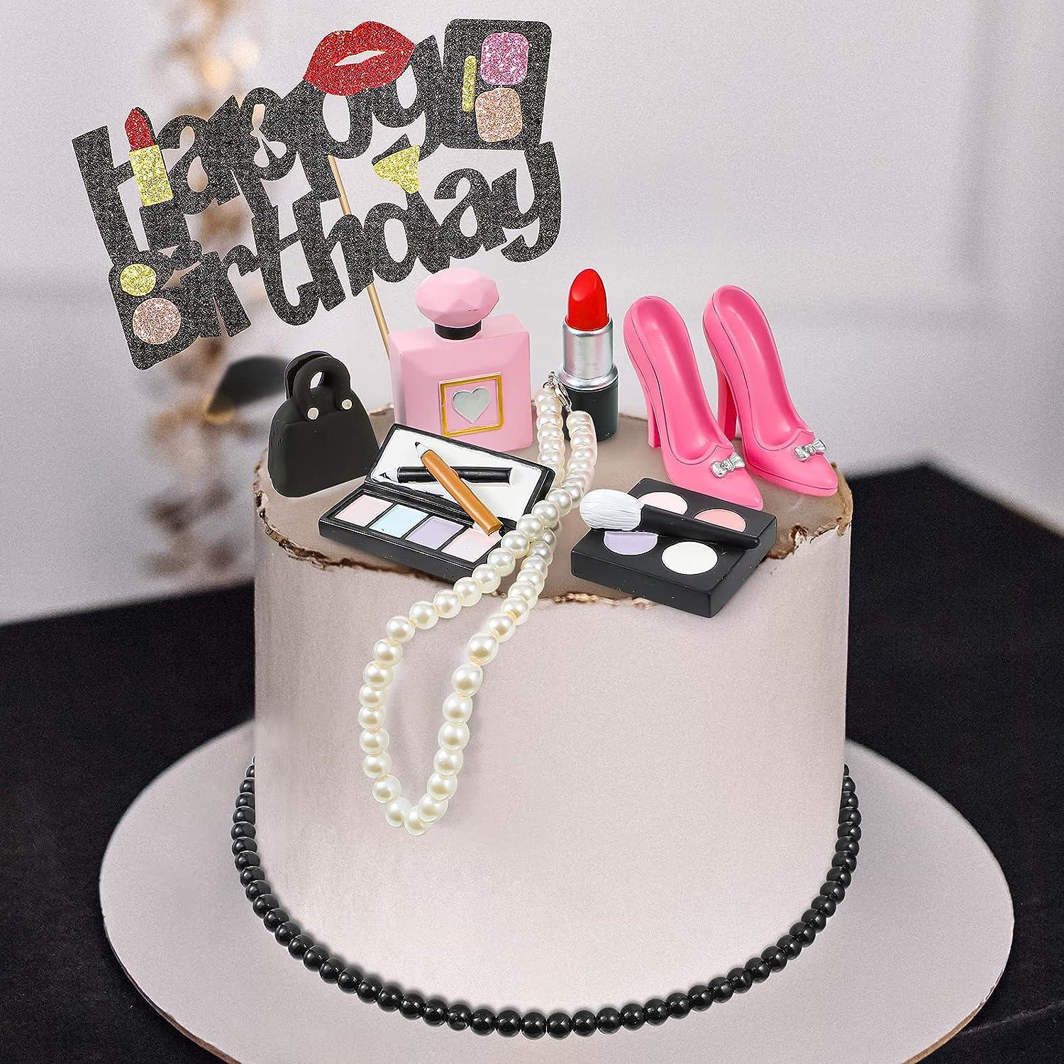 10 Pcs Makeup Cake Topper Cosmetics