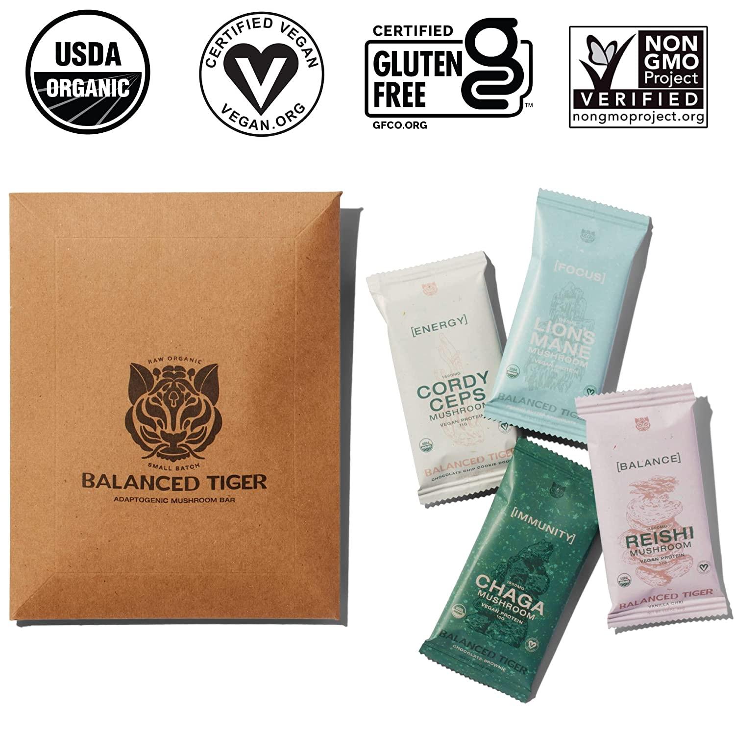 Full Dose Vegan Protein Bars with Functional Mushrooms Lions Mane