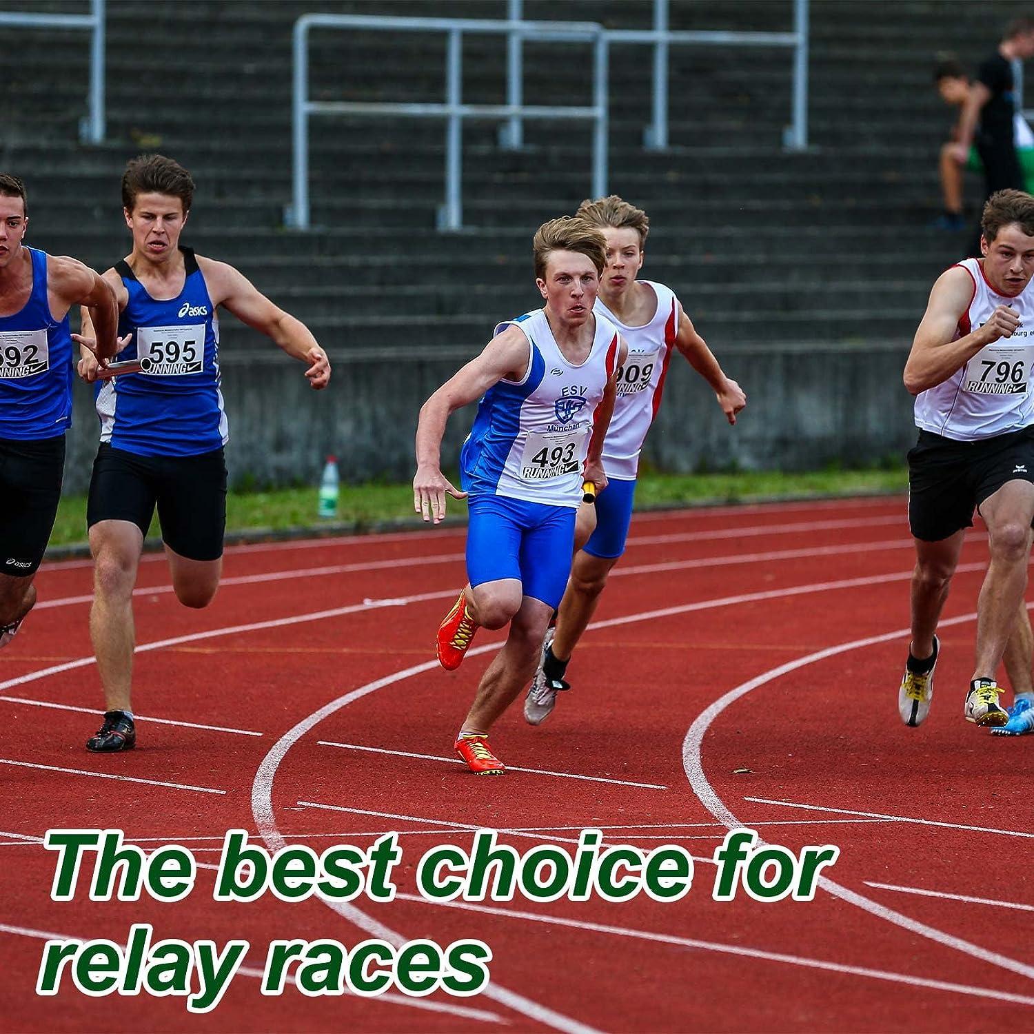 Lewtemi Aluminum Track Field Relay Baton Track Baton Sports Field Race