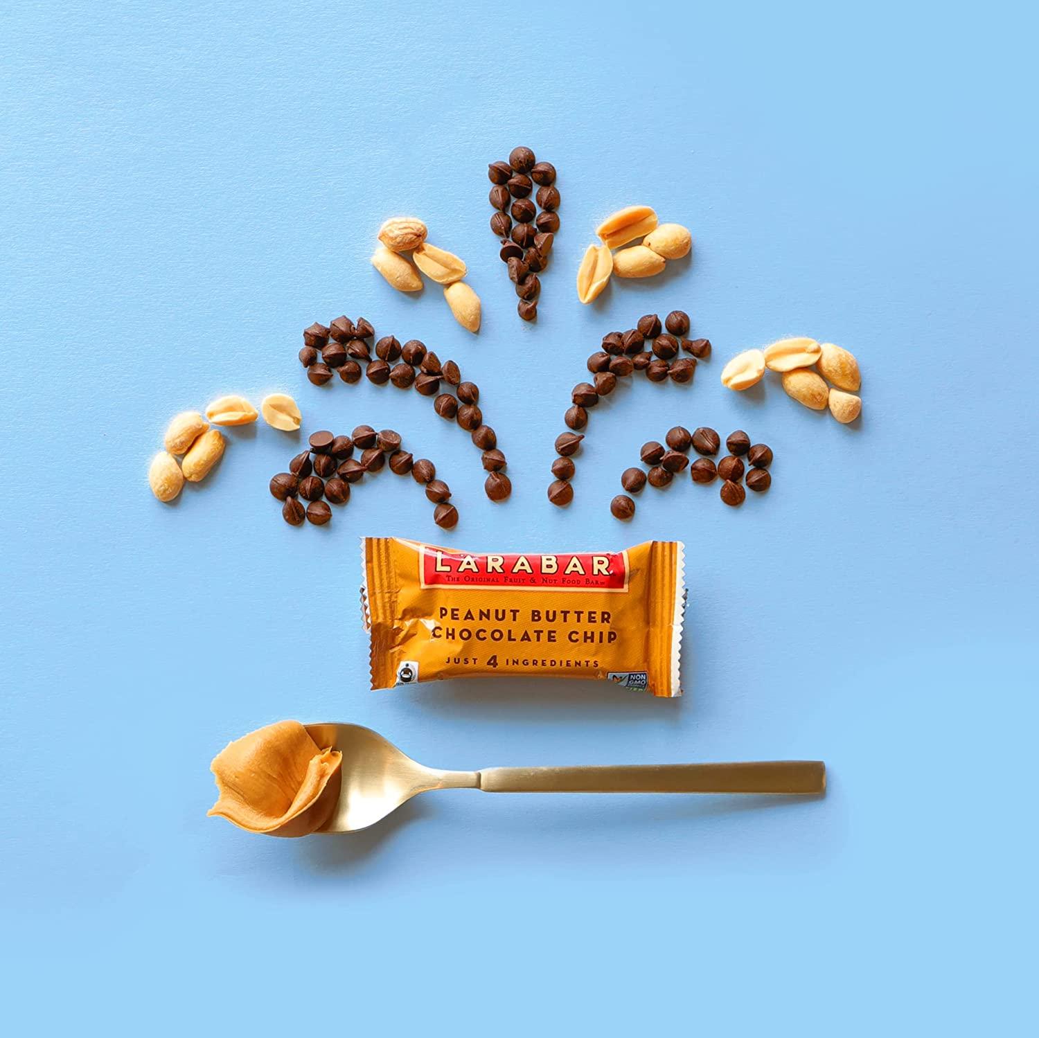 Larabar Peanut Butter Chocolate Chip Mini Bars, Gluten Free Vegan Fruit