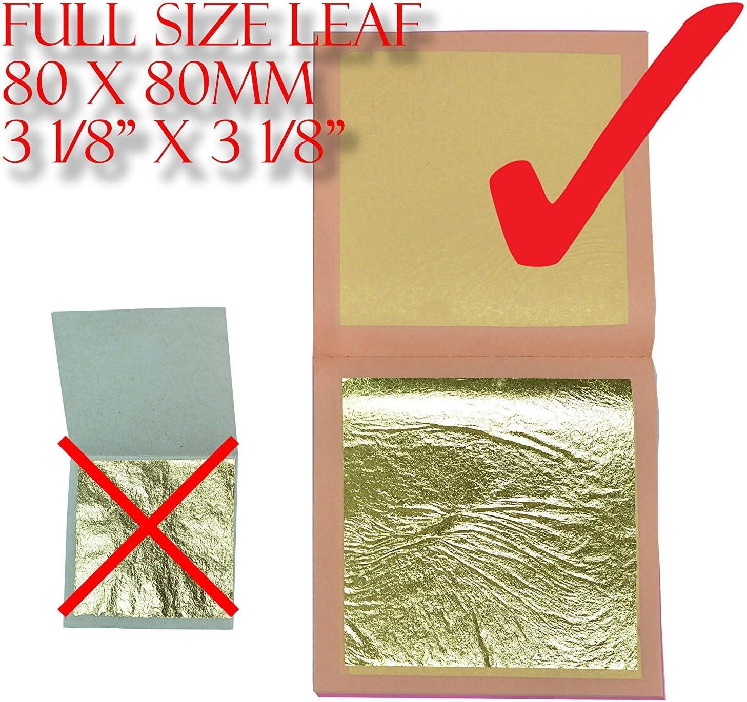Transfer Gold Leaf Patent QTY. 5 Sheets 80mm x 80mm - GOLD