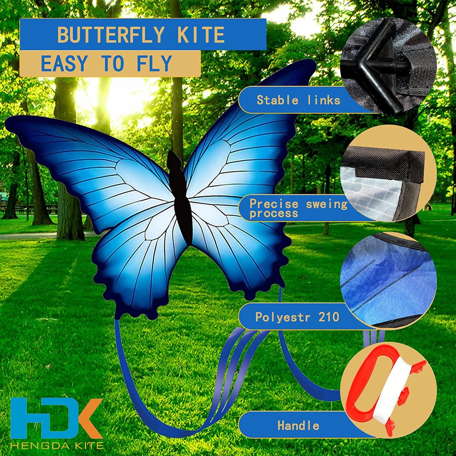 HENGDA KITE for Kids & Adults, So Beautiful Butterfly Kite for Outdoor