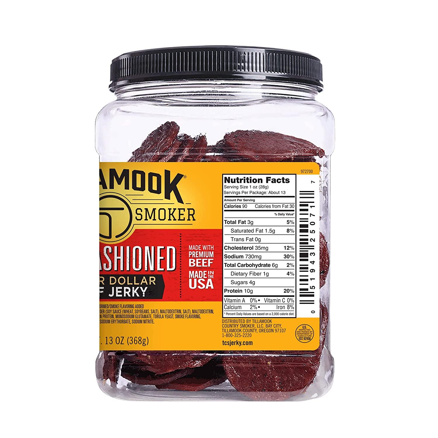 Tillamook Country Smoker Real Hardwood Smoked Silver Dollar Beef Jerky