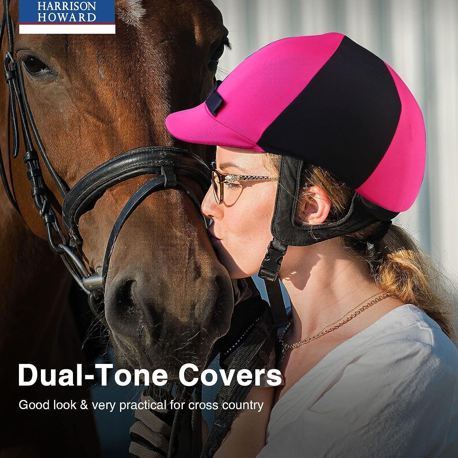 Harrison Howard Elasticity Horse Riding Hat Cover Equestrian Riding