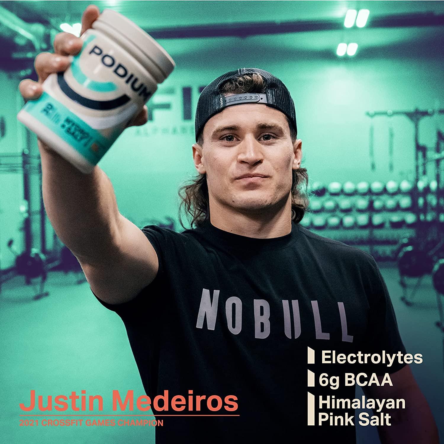 Podium Nutrition, Instantized BCAA Powder, Hydro and Salt, Sour Watermelon, 30 Servings