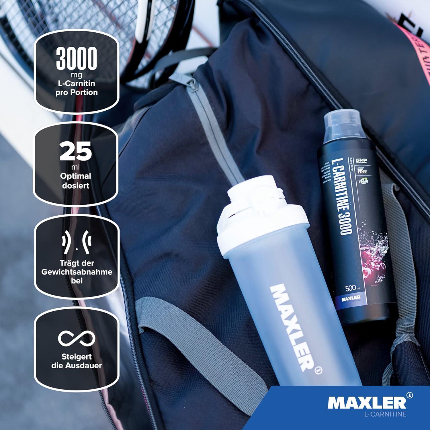 l carnitine maxler Maxler L-Carnitine 3000 Green Apple 500ml - High-Dose Vegan Liquid | 3000mg  | 20 Portions - Boost Energy & Metabolism | Buy Now with Express  International Delivery