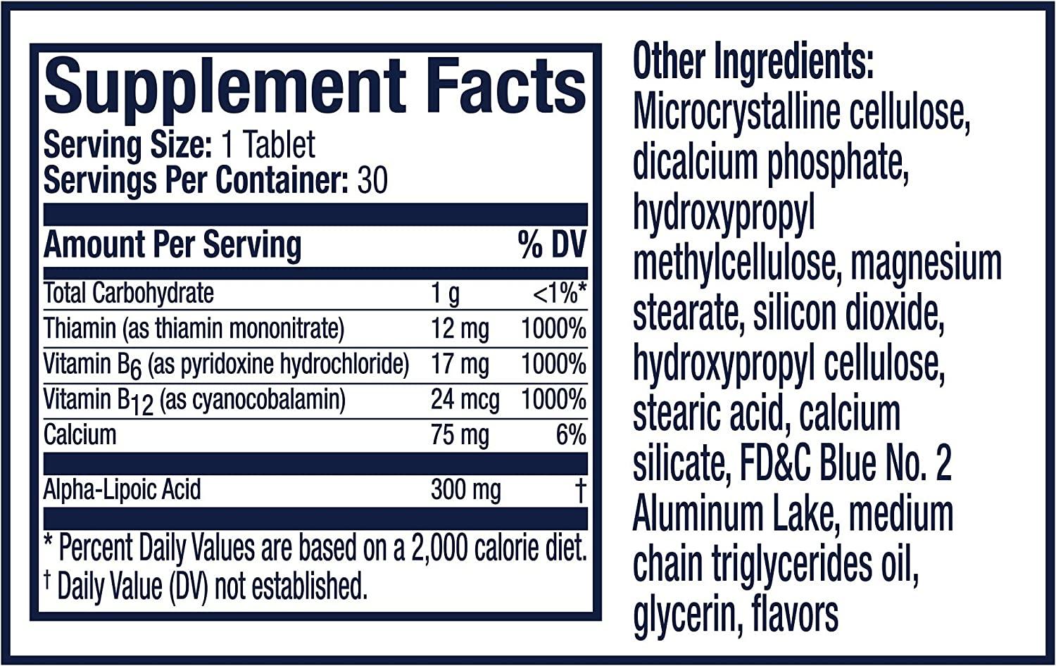 Nervive Nerve Support with Alpha Lipoic Acid & Vitamins B1, B6, B12