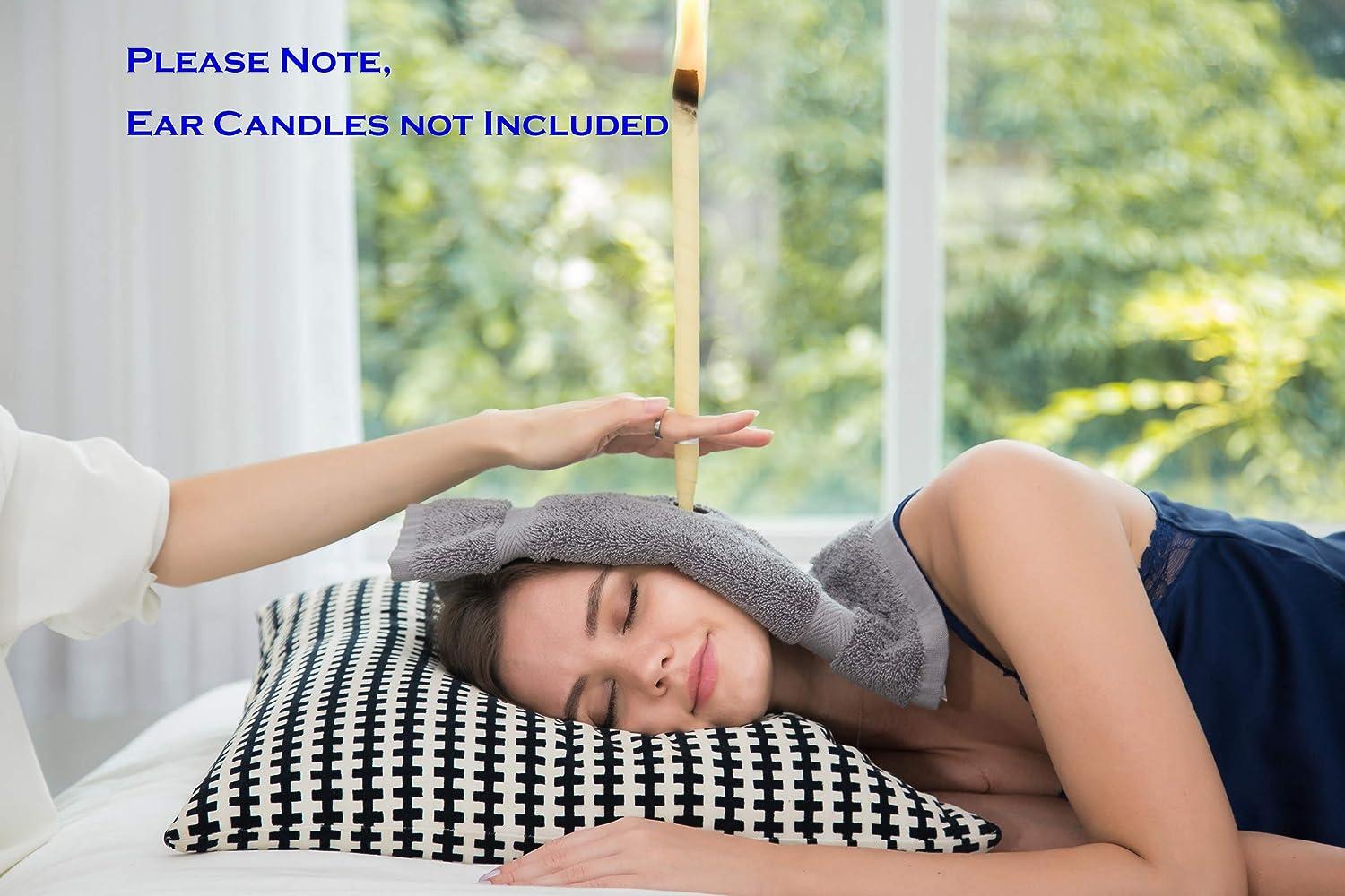 Ear Candling Treatment Towel Gray. Please Note Ear Candles not Included