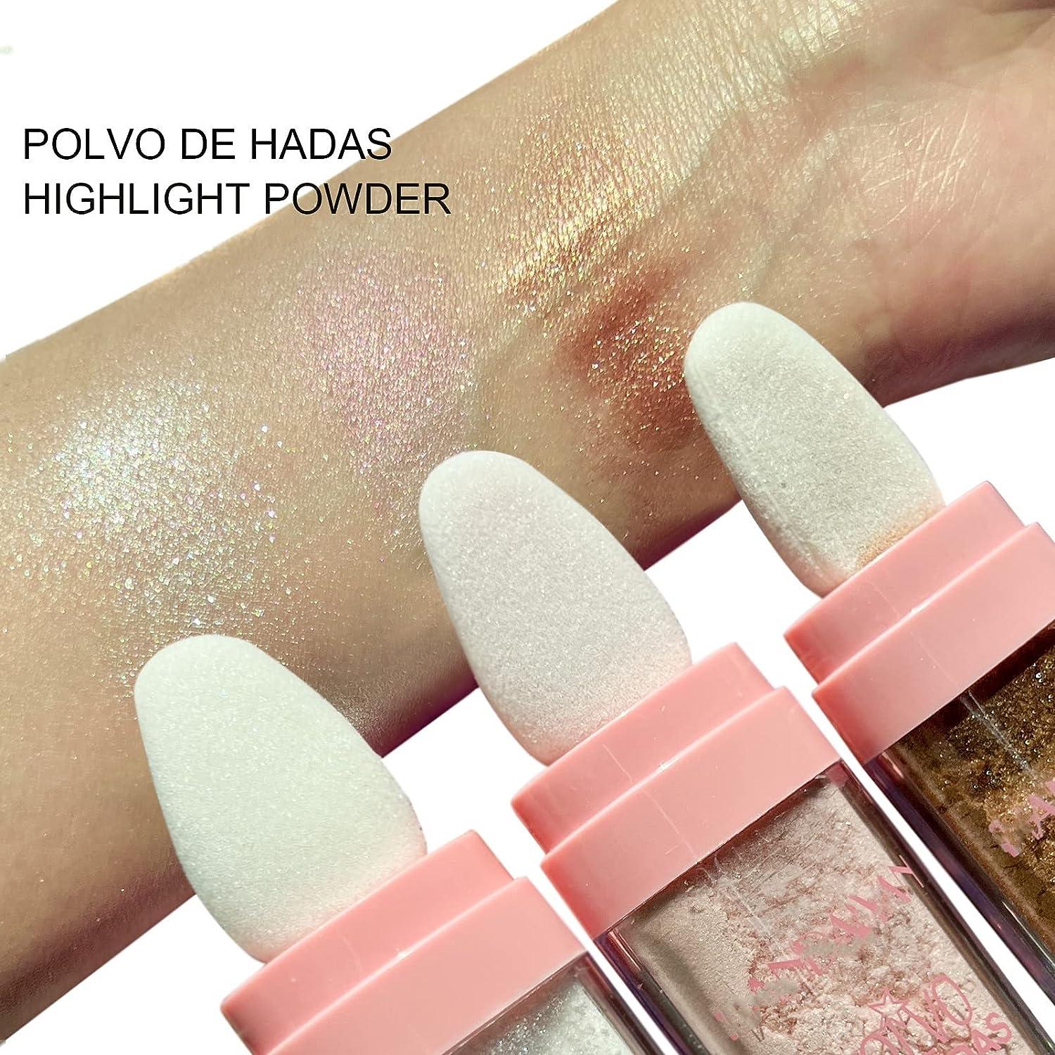 MAEPEOR Shimmer Highlighter Powder Stick 6 Colors Notsticky Brighten