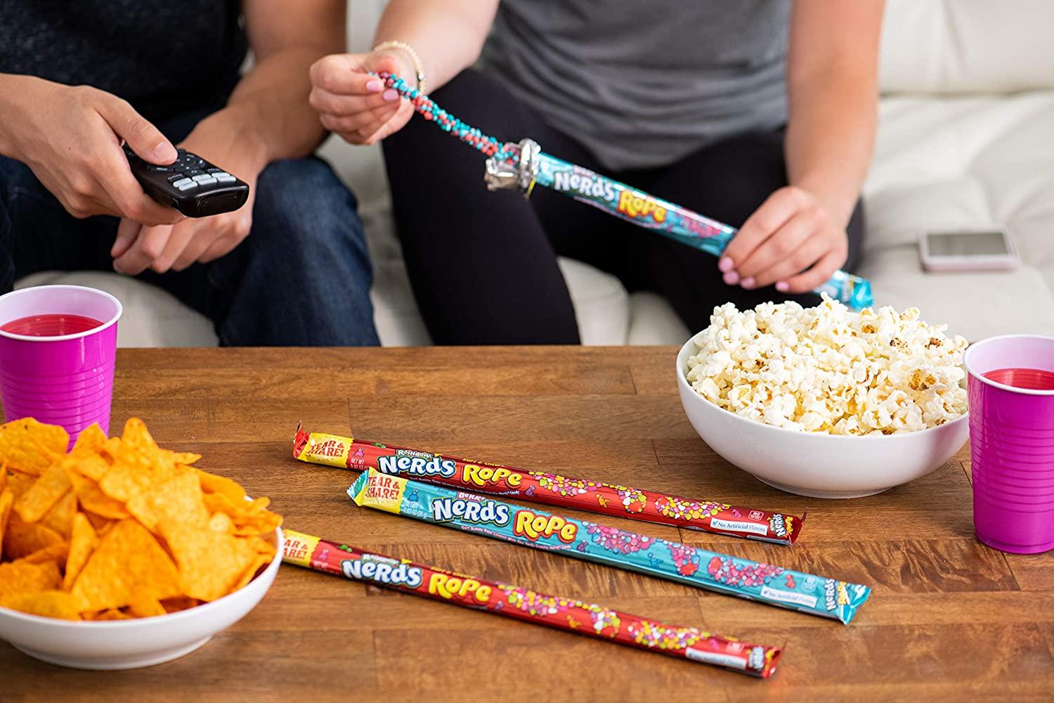 Nerds Rope Rainbow Candy 0.92 oz 24 Count Delicious Chewy Treat