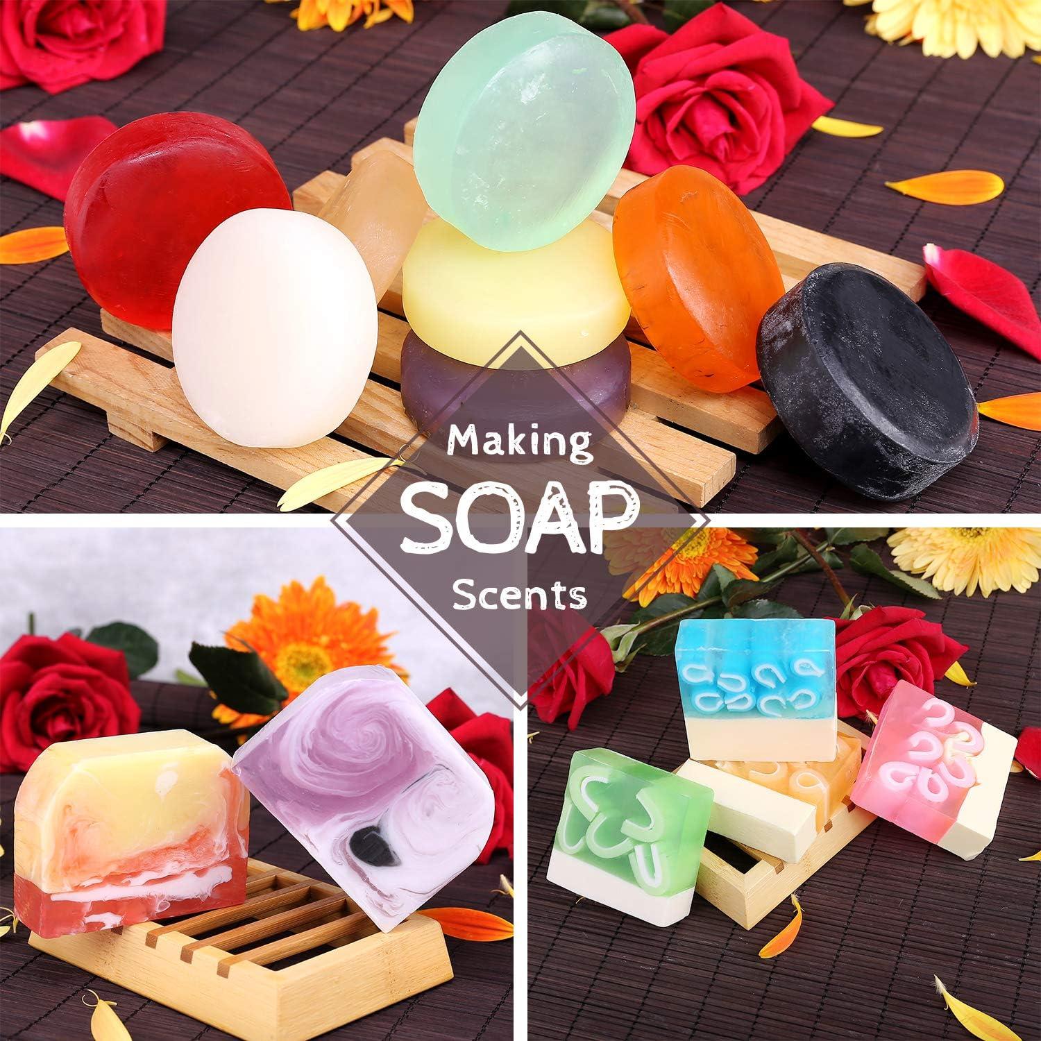 18 Soap Making Scent - Liquid Soap Fragrance Oils Set for DIY Bath Bomb,  Soap Making Supplies, Slime - Concentrated Food Grade Soap Flavoring Bath
