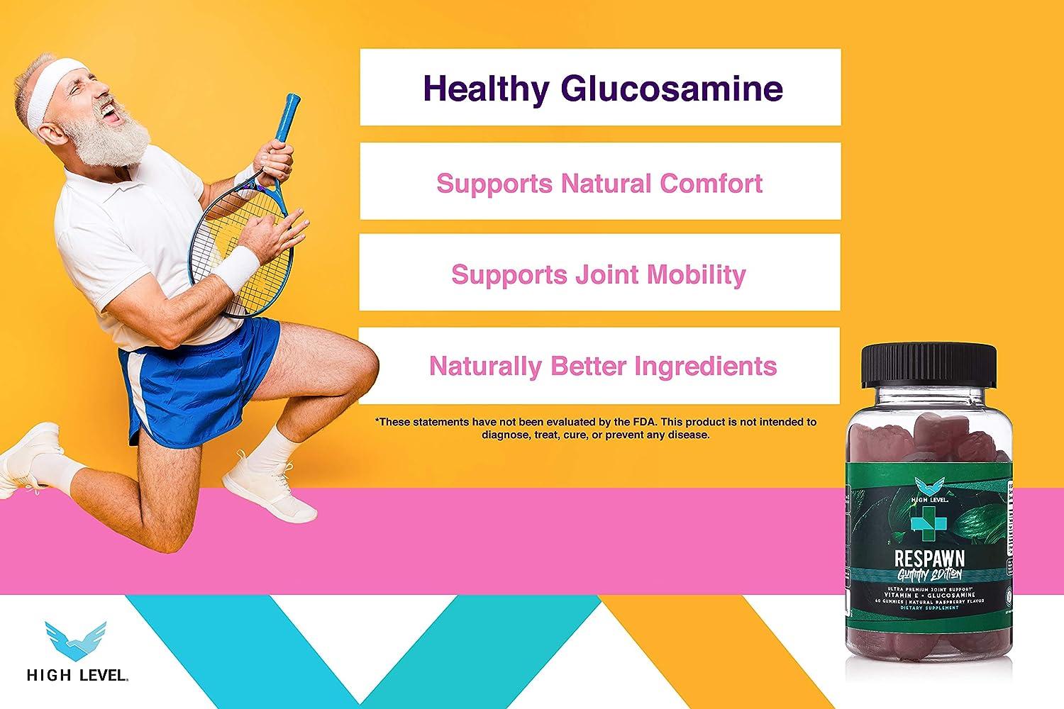 High Level Respawn Gummy All Natural with Glucosamine and Vitamin E