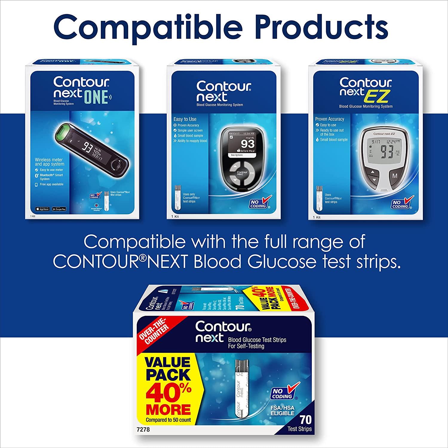 Contour NEXT ONE Blood Glucose Monitoring System Accurate Blood Sugar