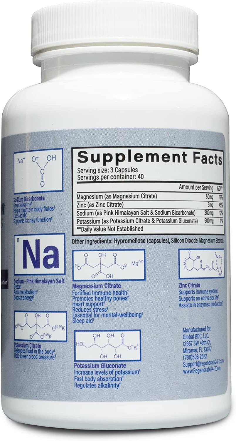 Total Hydration Electrolyte Mix Capsule 500 mg Potassium Citrate