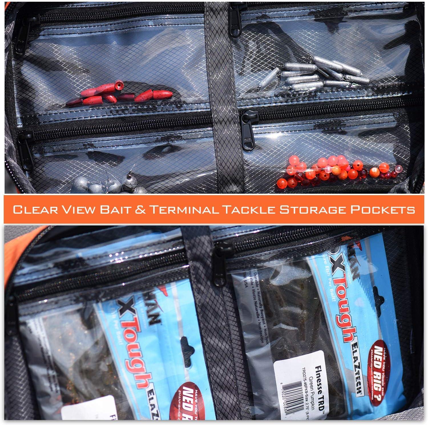 KastKing Bait Storage Bag - Tackle Binder - Soft Bait Binder - Saltwater  Resistant Fishing Bag - Fishing Tackle Storage Bag - Tackle Bag Large Lure  Bag (13.4 x 9 x 4)