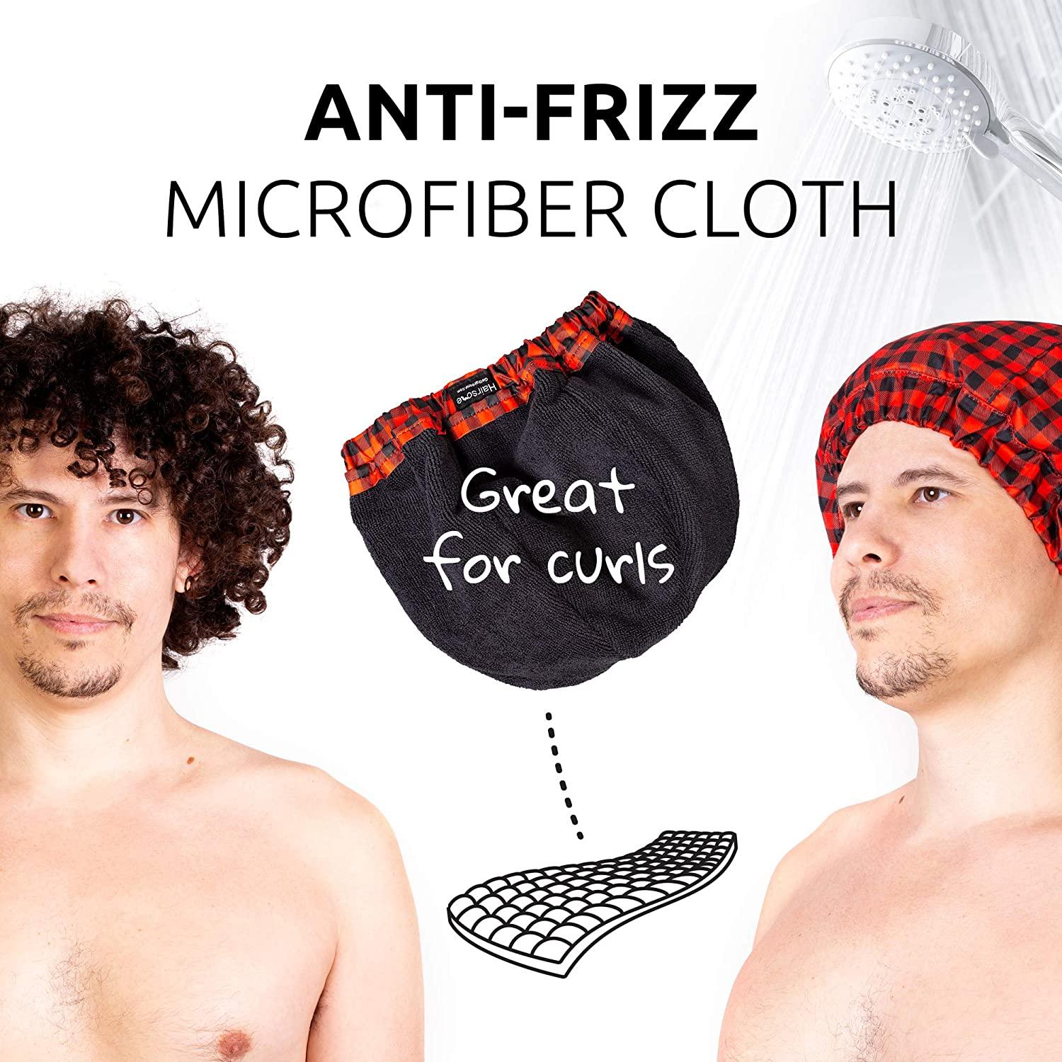 Men Shower Cap For dreadlocks, braids, curls, locs, curly Hair