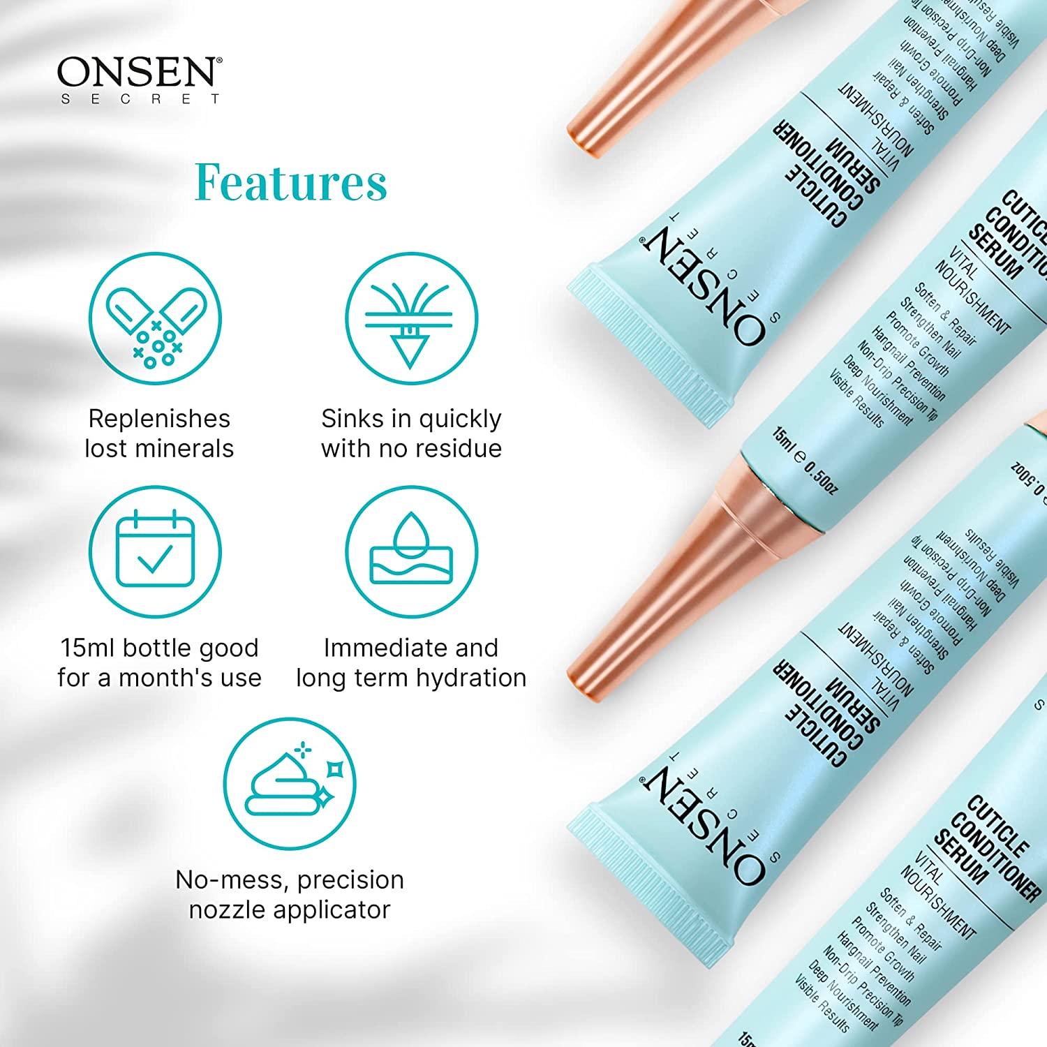 Onsen Cuticle Cream, Cuticle Oil in Deep Action Japanese Natural