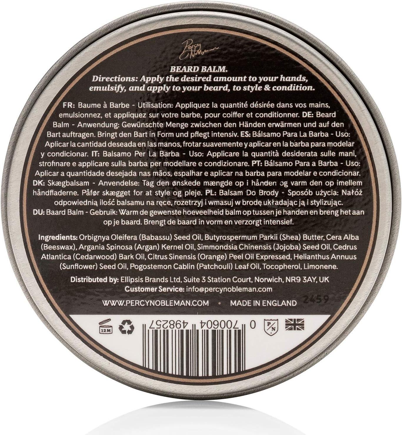 Beard Balm by Percy Nobleman New all Natural Leave in Conditioner For Men